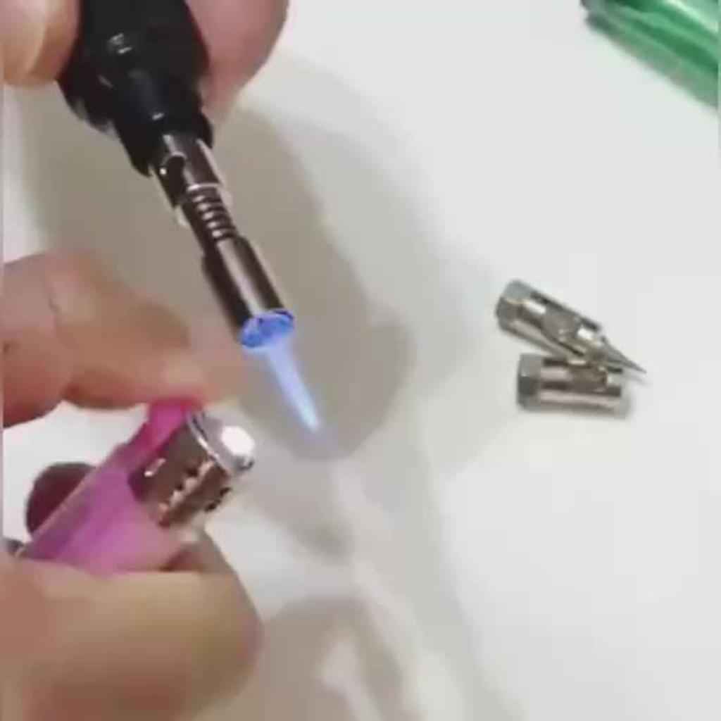 Gas Soldering Iron Kit Welding Repair for Circuit Board 5Pcs Tip