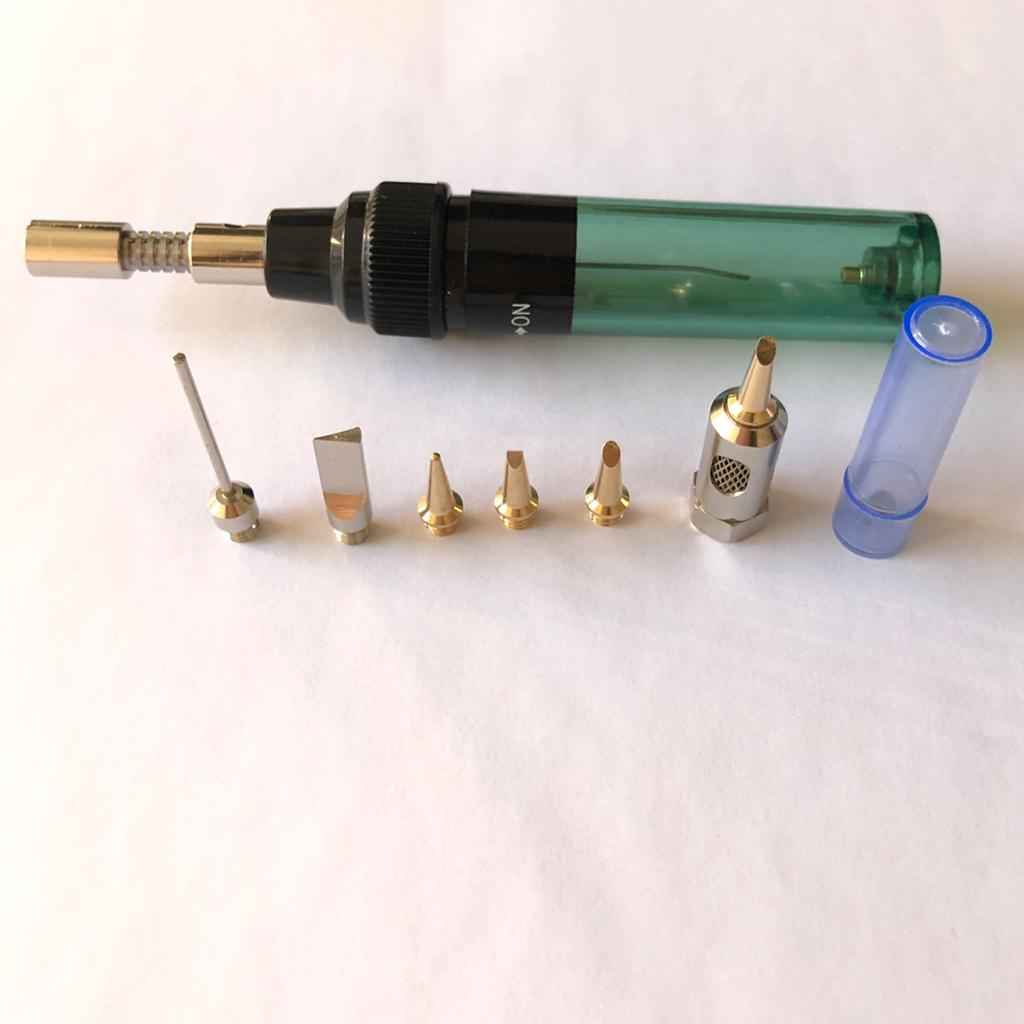 Gas Soldering Iron Kit Welding Repair for Circuit Board 5Pcs Tip