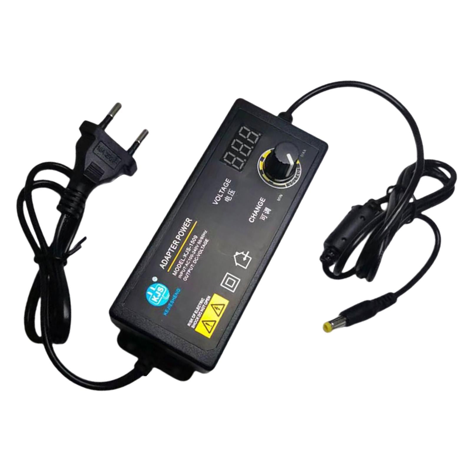 Adjustable Power Switching Adapter for Motor LED Light Bar Router EU