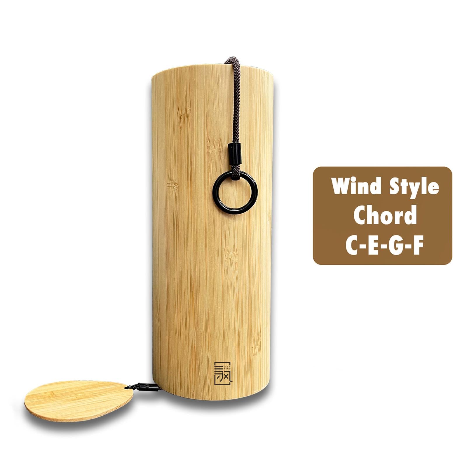 Bamboo Wooden Wind Chime Chord Tuned for Outdoor Indoor Ornament C chords