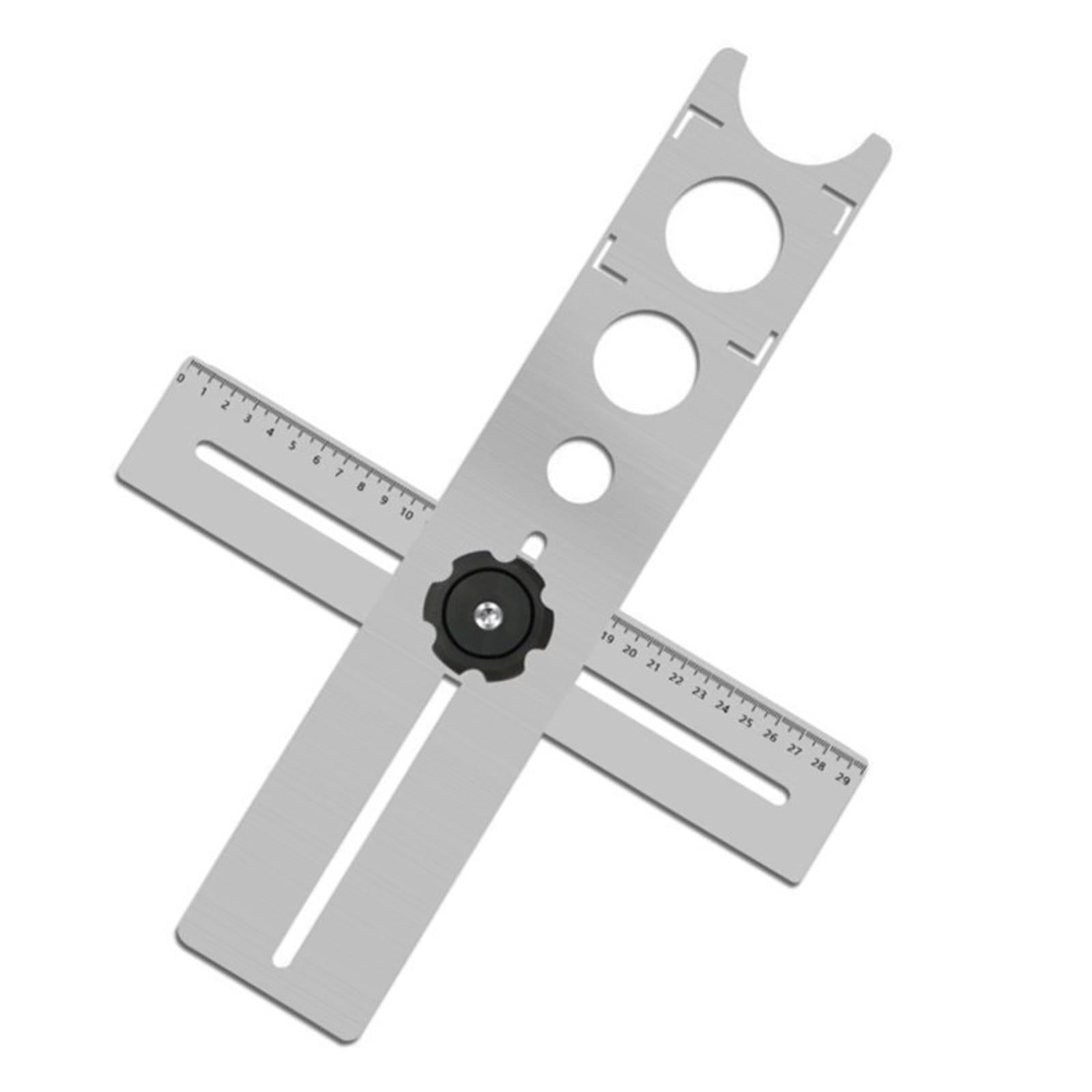 Ceramic Tile Hole Locator Ruler Drilling Artifact Puncher for Ceramic Wall Extra thick60CM 4bit
