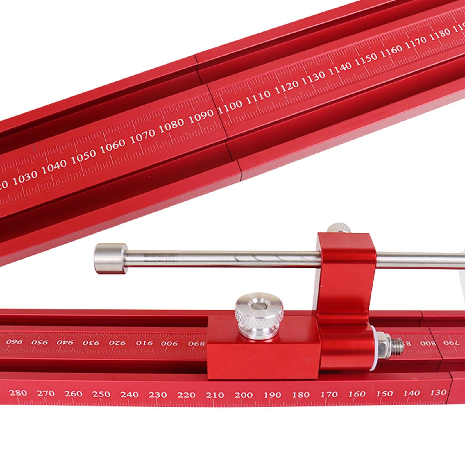 Aluminum Alloy Woodworking Universal Parallel Guide Rail Set 1200mm T-Track