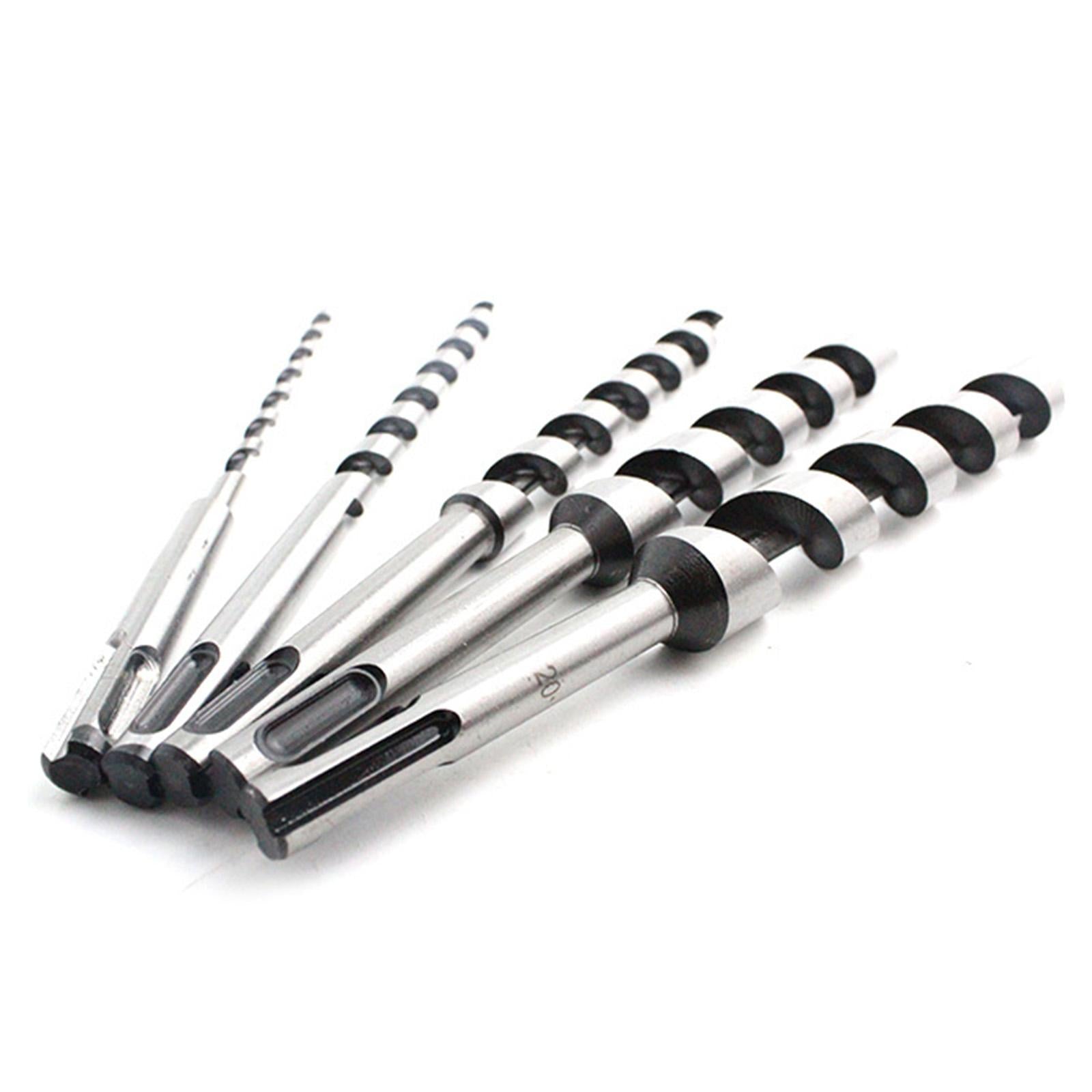 Auger Point Drill Bits Set Wood Boring Extra Long 5pc