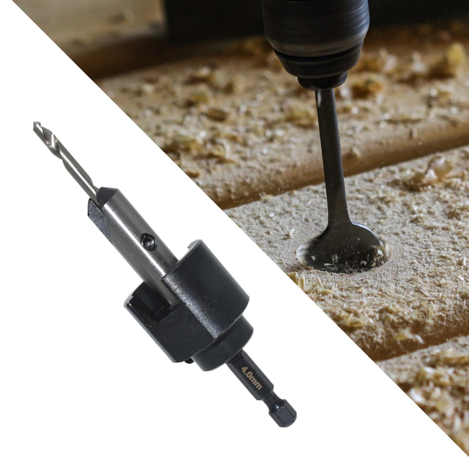 Countersink Drill Bits Quick Change for Woodworking 4mm