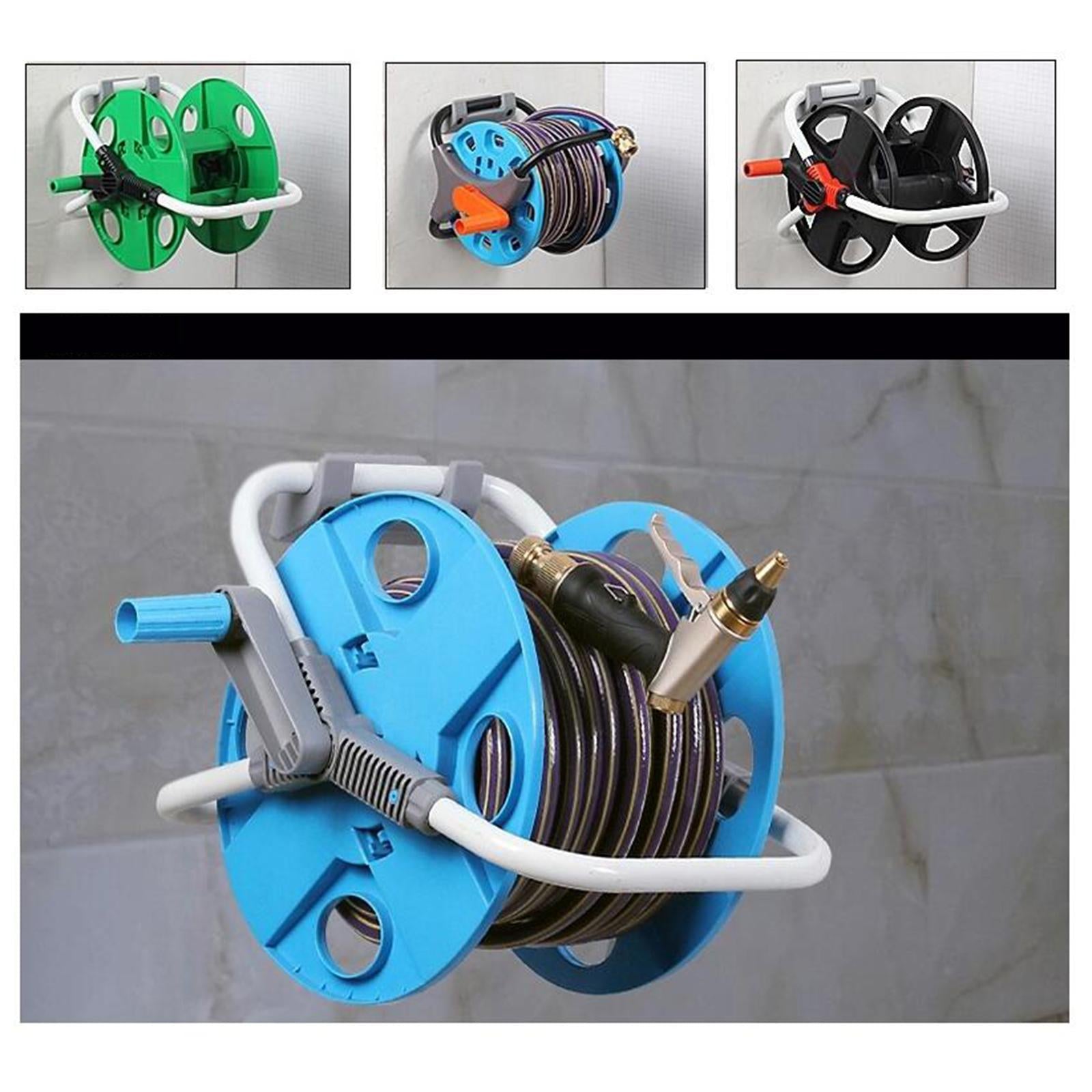 3xOutdoor Garden Hose Pipe Holder Hanger Wall Mounted Storage Hook Rack Reel