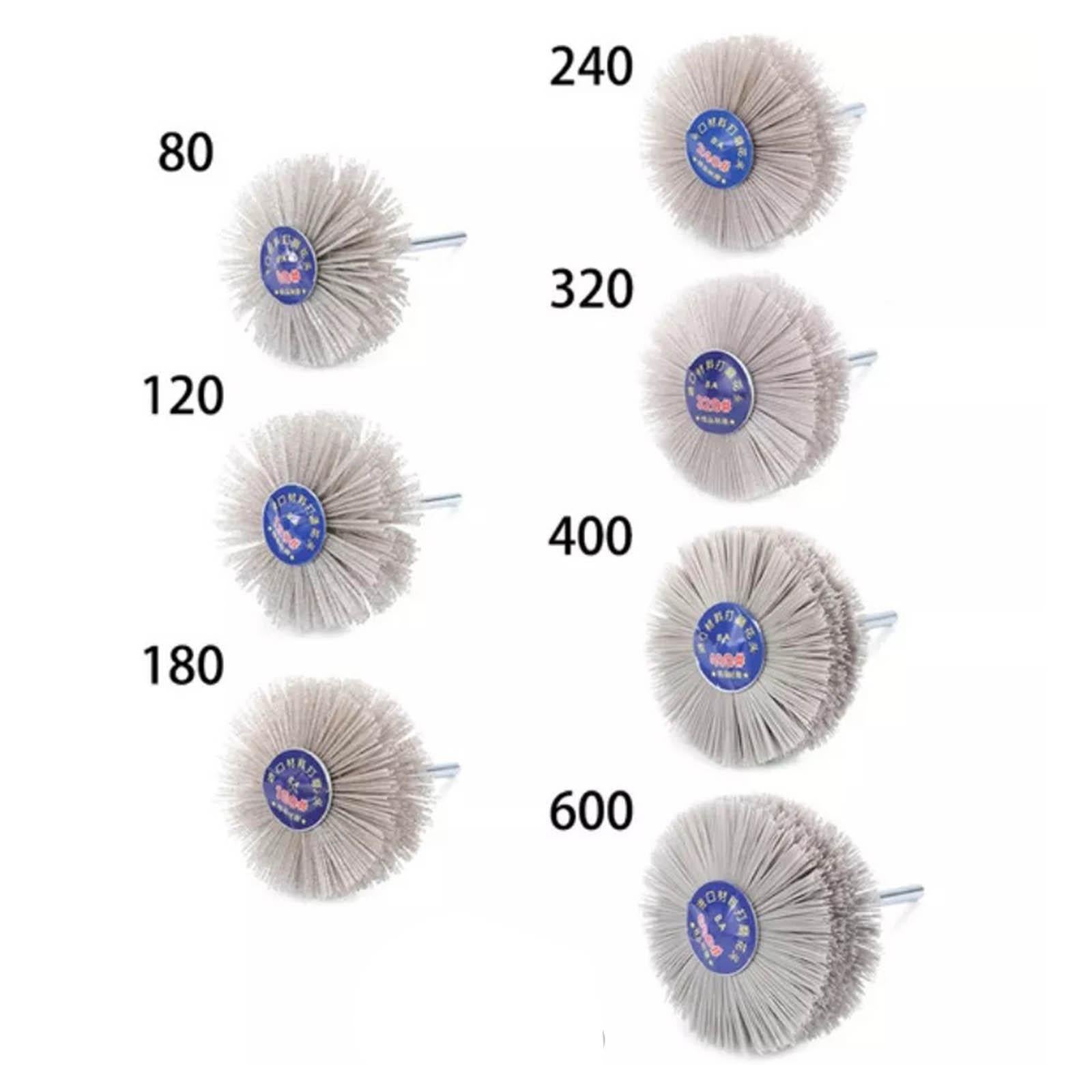 2xGrinding Nylon Wheel Brush Wire Brush Wheel Cup Brush for Polishing 120 Grit
