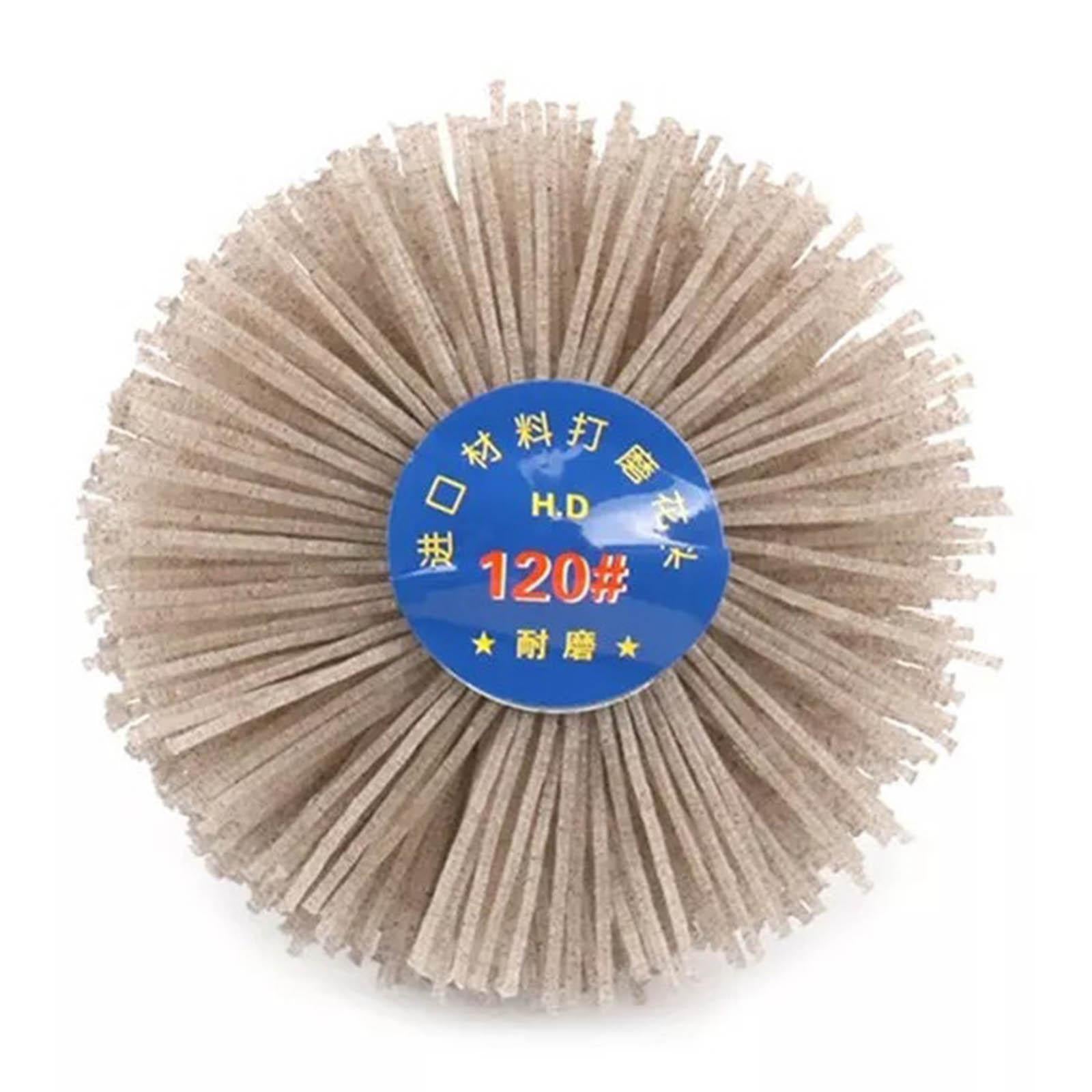 2xGrinding Nylon Wheel Brush Wire Brush Wheel Cup Brush for Polishing 120 Grit