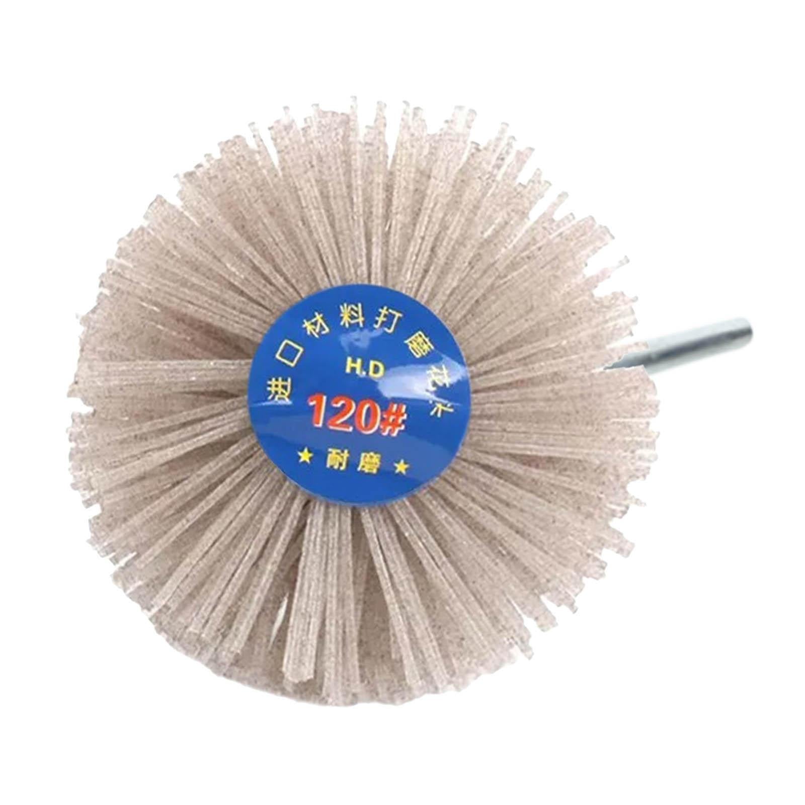 2xGrinding Nylon Wheel Brush Wire Brush Wheel Cup Brush for Polishing 120 Grit