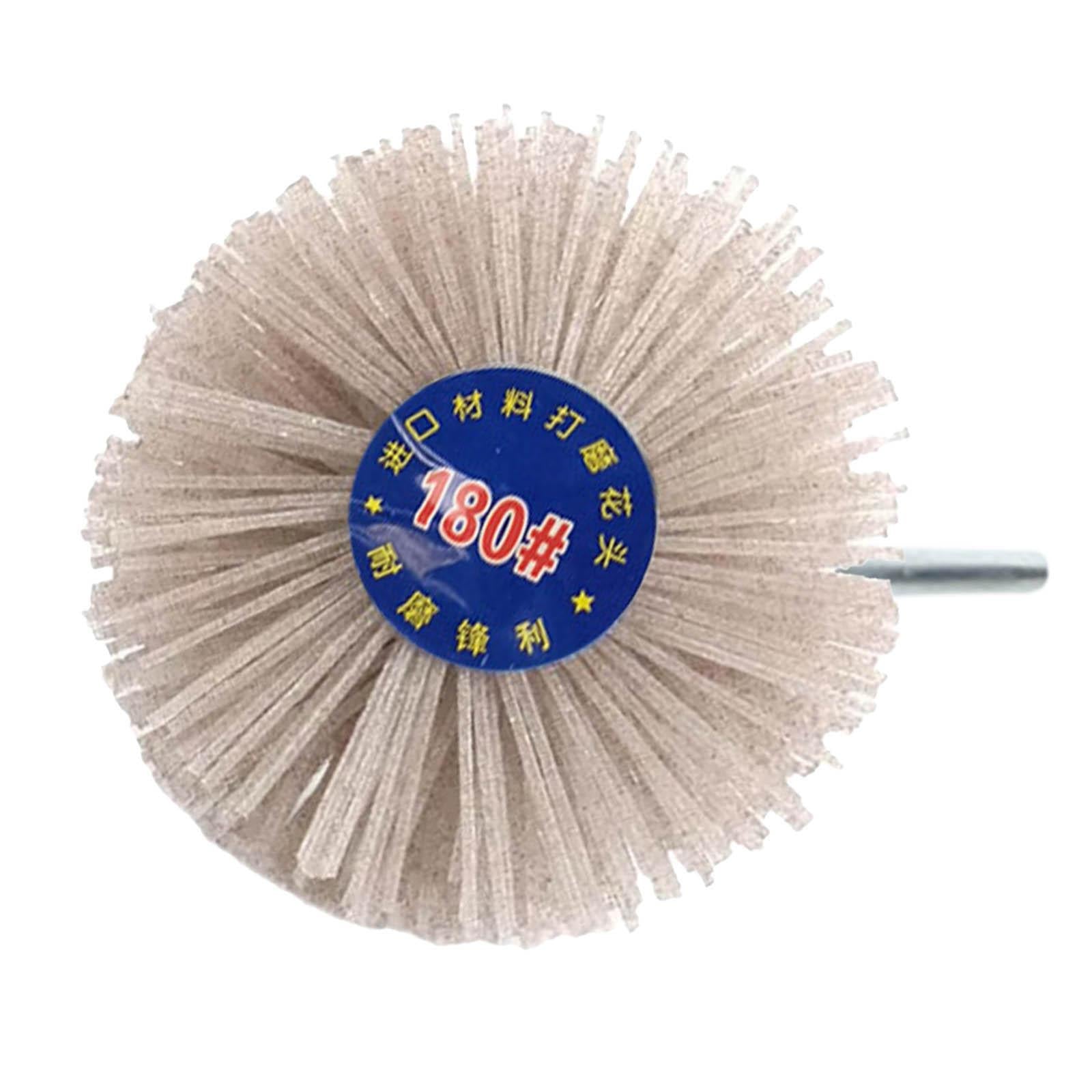 2xGrinding Nylon Wheel Brush Wire Brush Wheel Cup Brush for Polishing 180 Grit