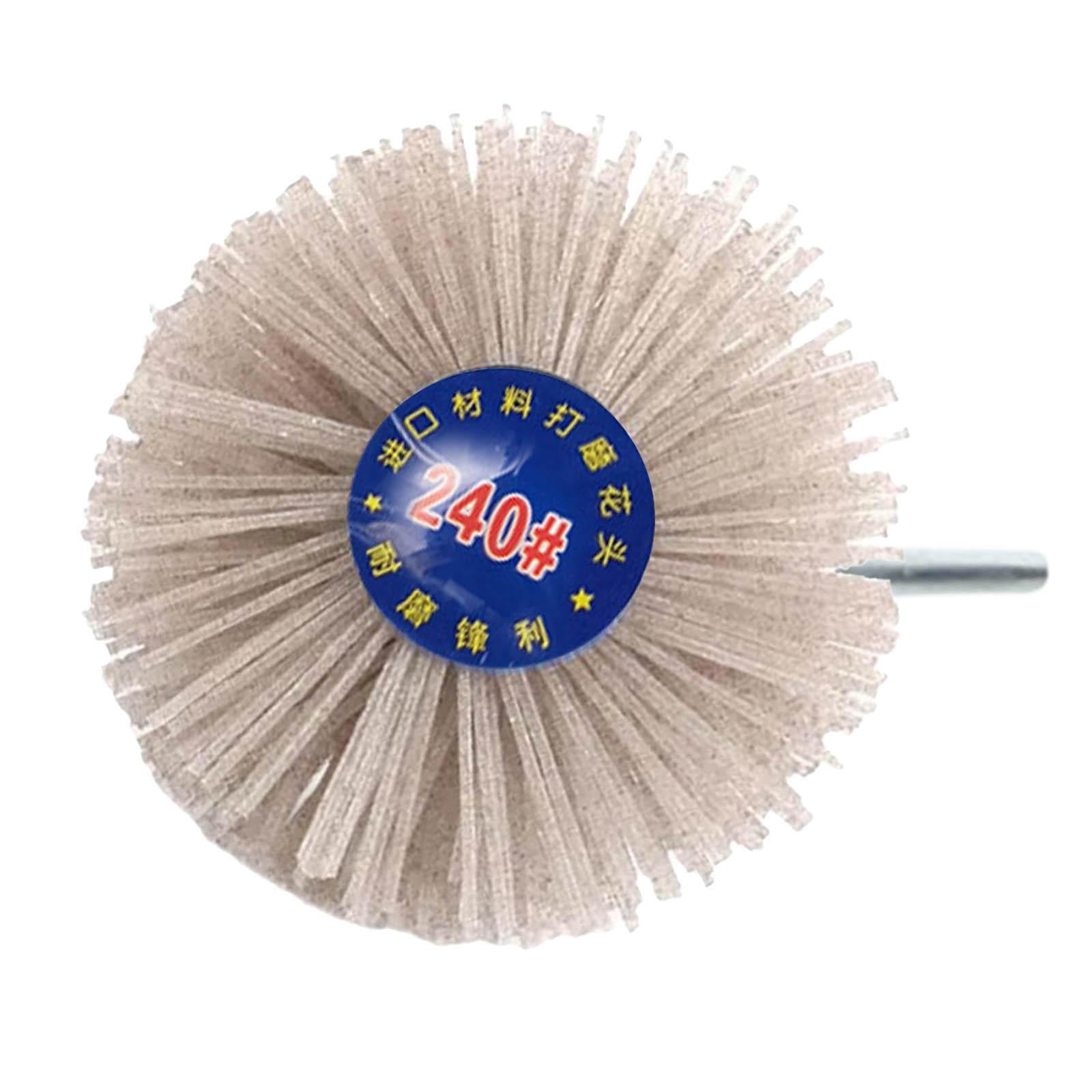 2xGrinding Nylon Wheel Brush Wire Brush Wheel Cup Brush for Polishing 240 Grit