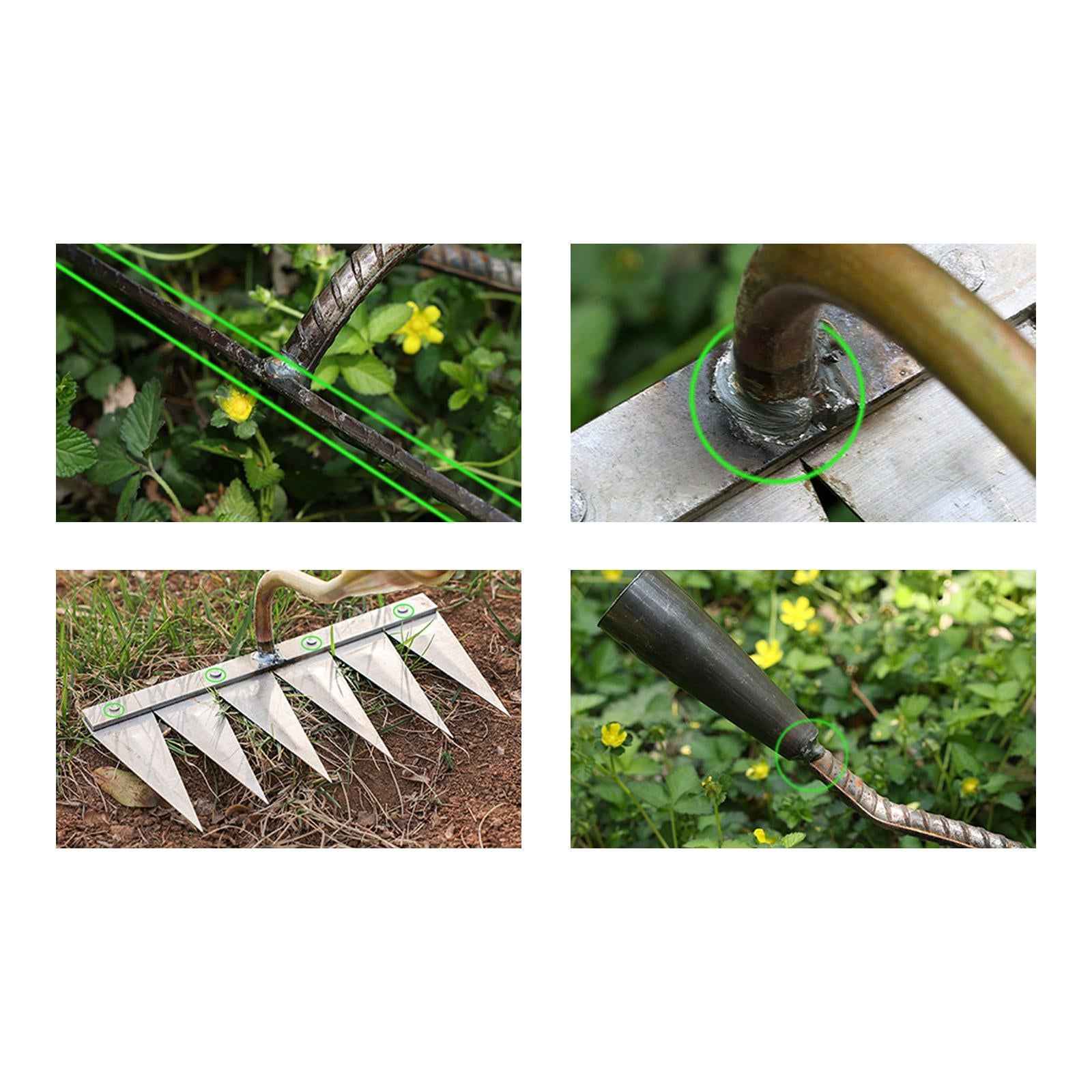 Multisizes Vegetable Gardening Hoe Indispensable Garden Tools 5 Tooth Steel