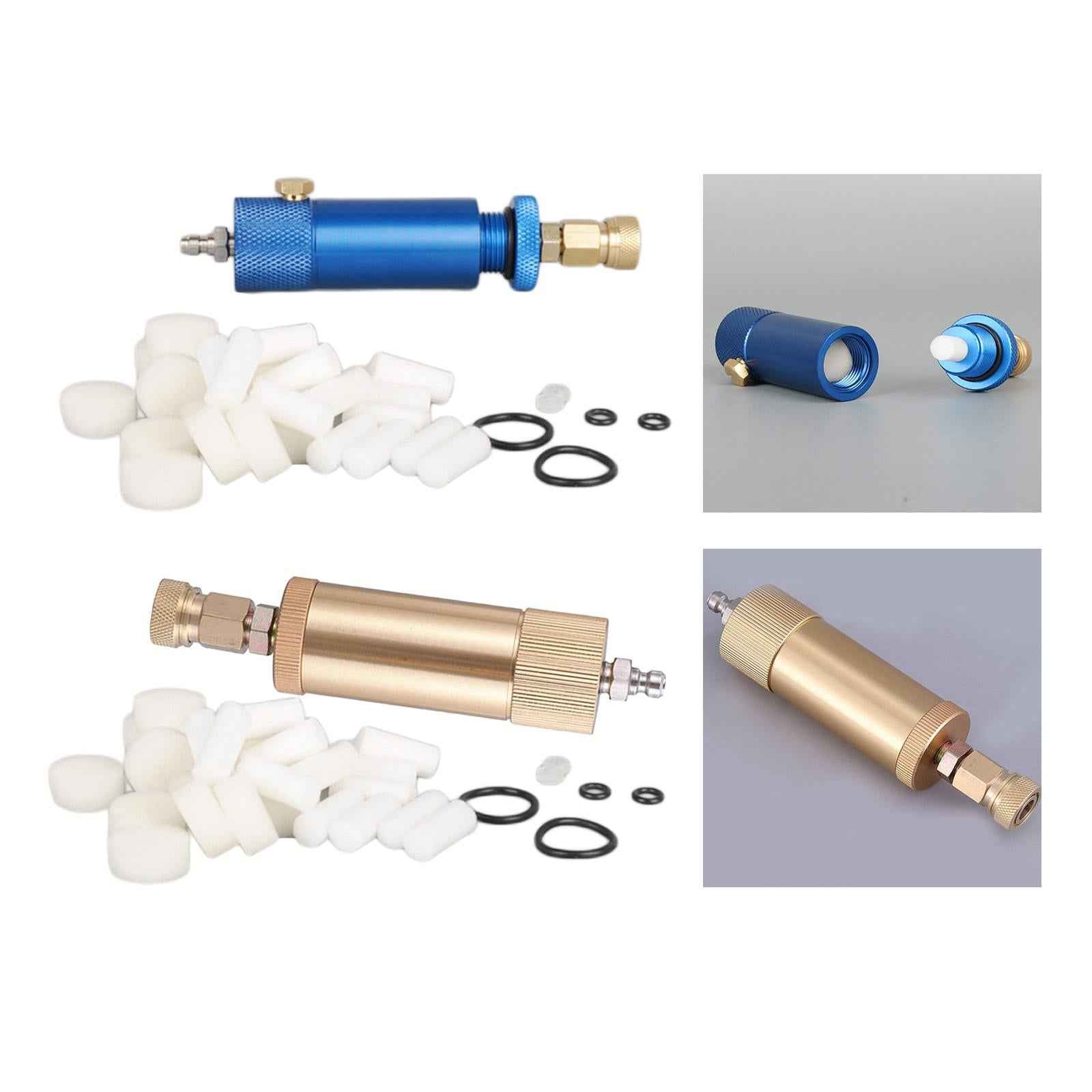 Oil Water Separator Quick Connect High Pressure for Air Compressor Pump Pcp Blue