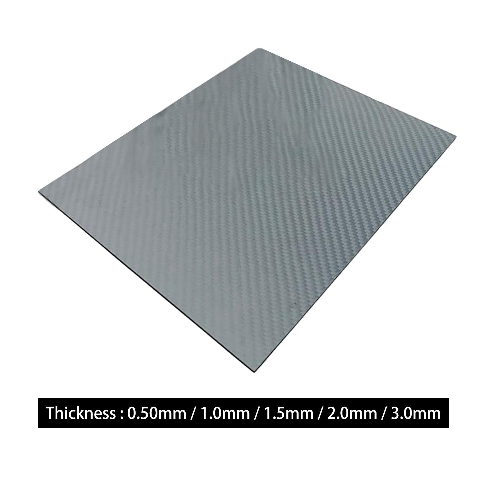 2x75x125mm Carbon Fiber Plate Panel Sheet for Model Aircraft Material 0.5mm