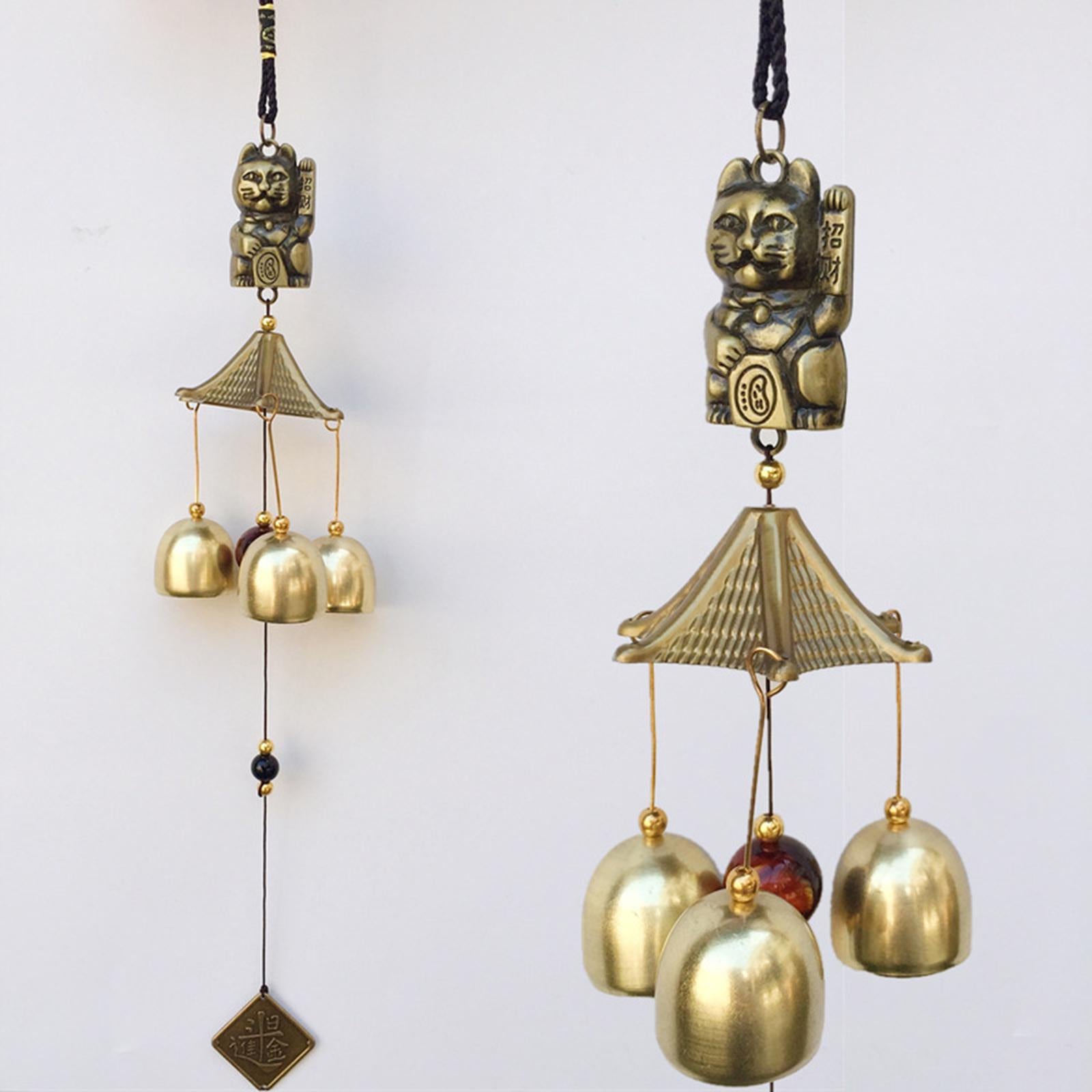 4xWind Chime Toy Ornaments Blessing Gifts Pendant for Fengshui Garden Families