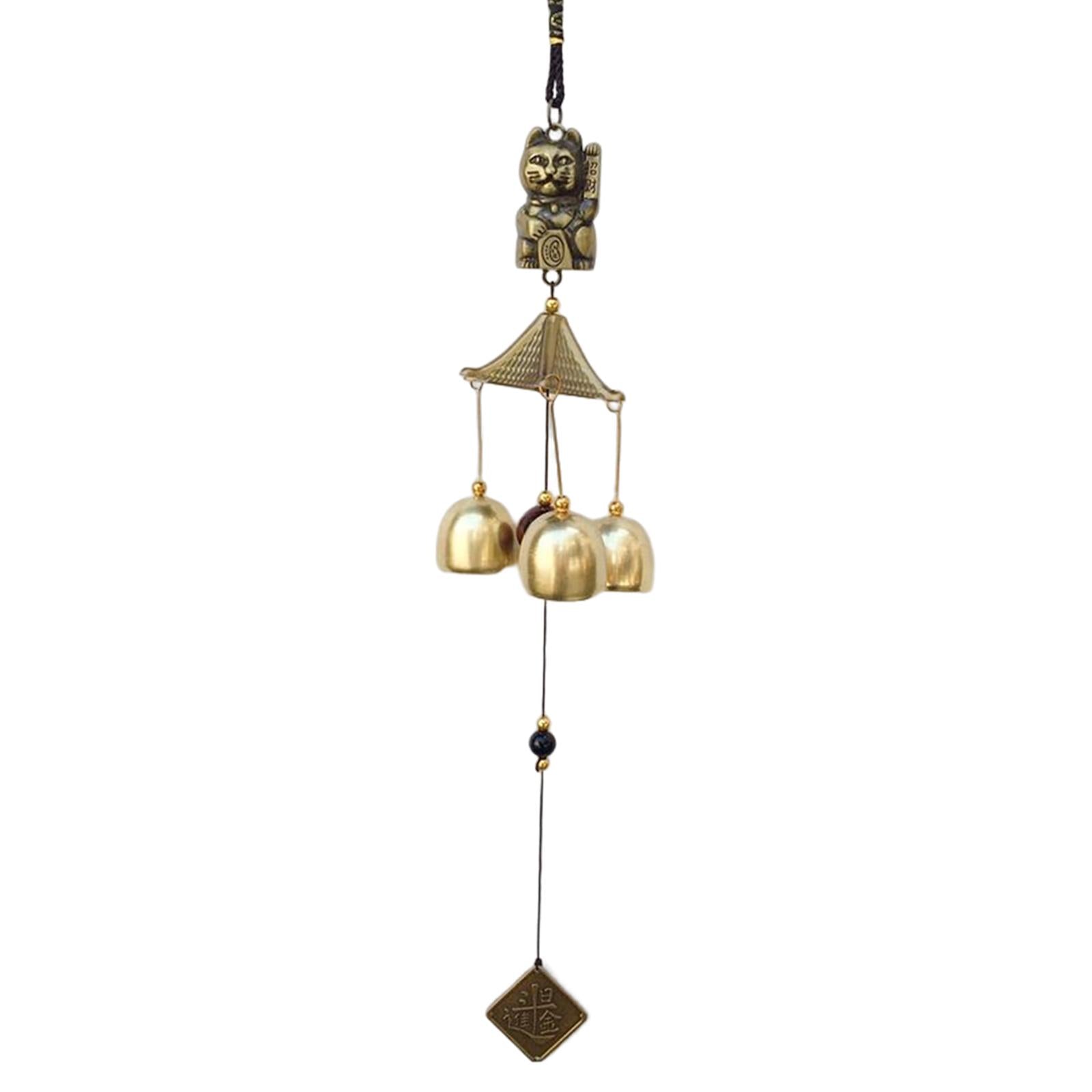 4xWind Chime Toy Ornaments Blessing Gifts Pendant for Fengshui Garden Families