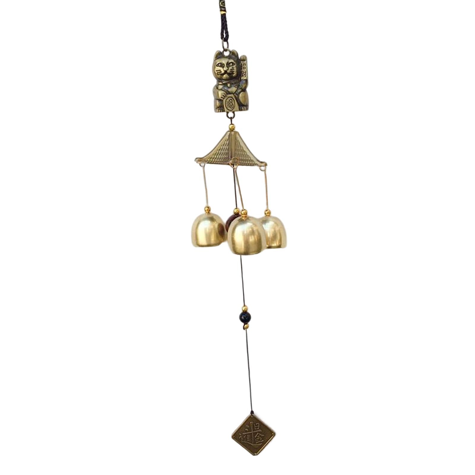 4xWind Chime Toy Ornaments Blessing Gifts Pendant for Fengshui Garden Families