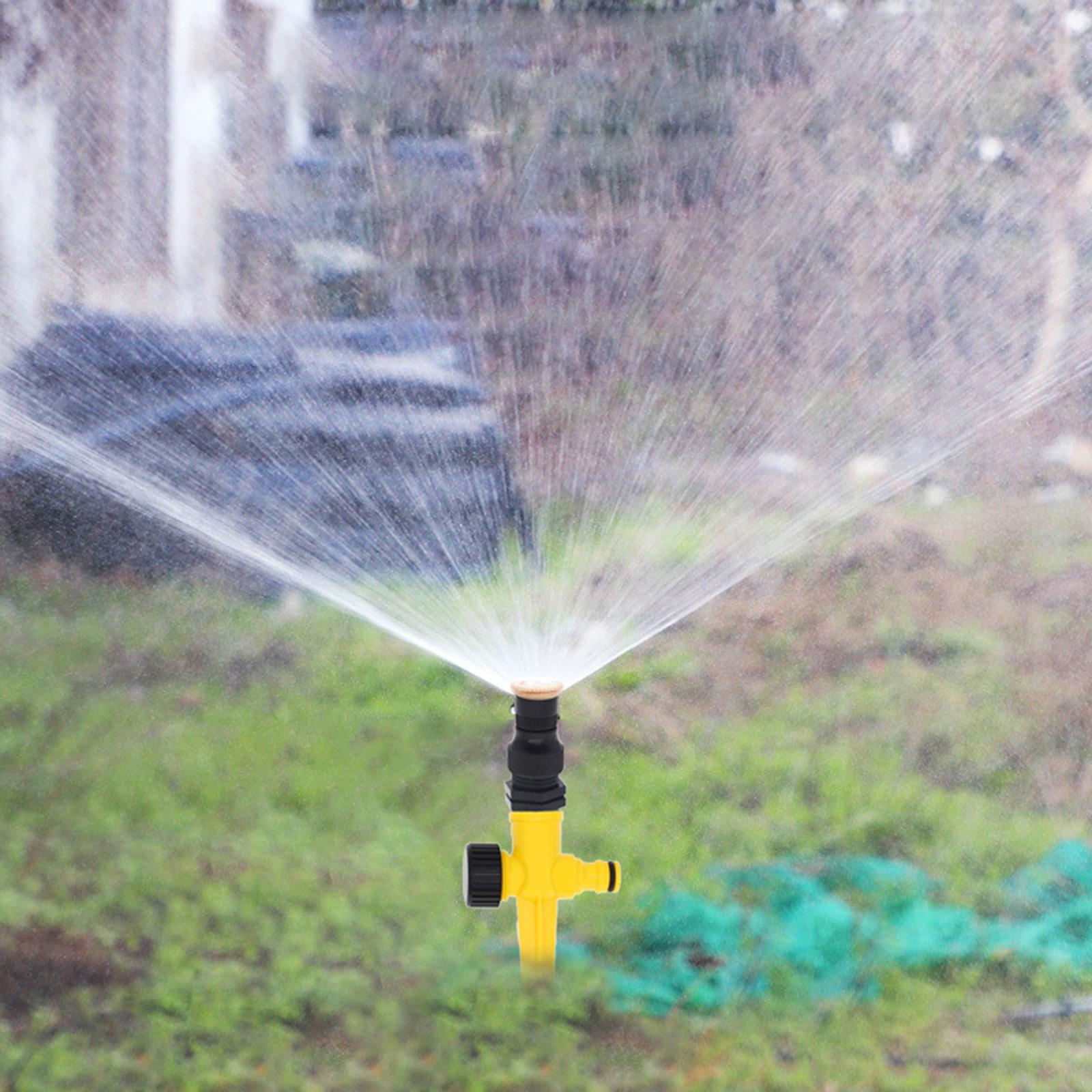 2xLawn Sprinkler Adjustable 360 Degree Automatic Rotating Yard Sprinkler
