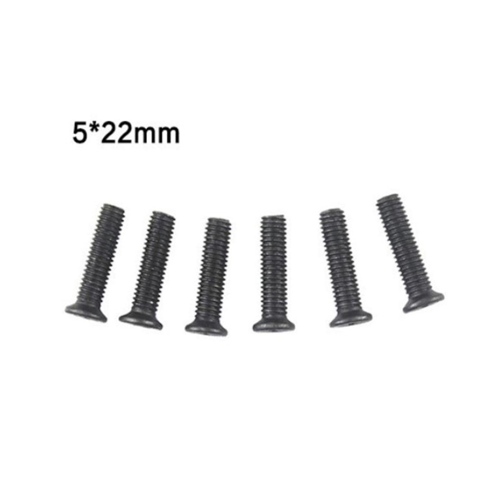 4x20x Portable Fixing Screw Left Hand Thread for Drill Chuck Shank Adapter M5x22mm