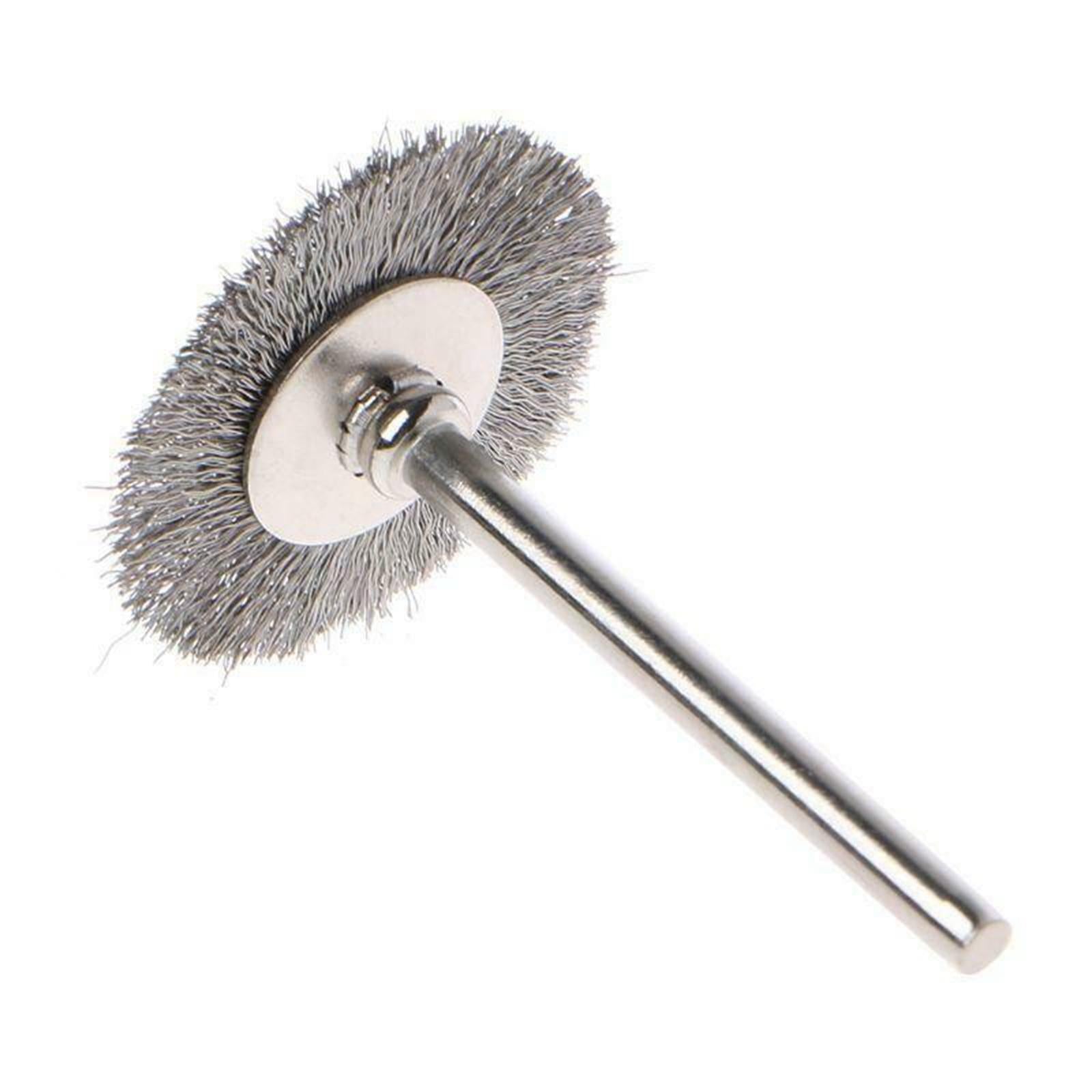 2x10Pcs 2.2cm Steel wire Brush Metal Derusting Brush Accessory