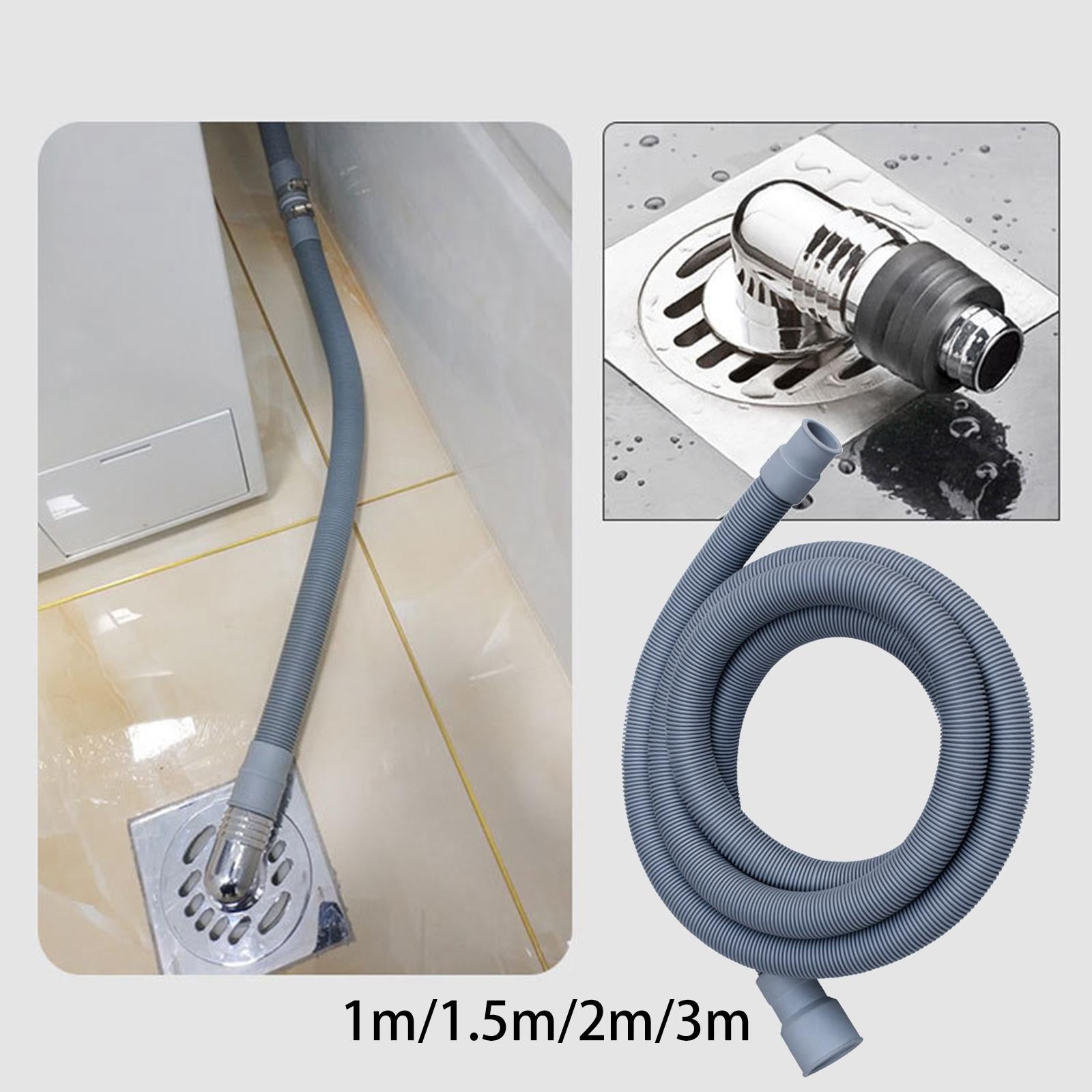 3xWashing Machine Drain Hose Flexible Universal Fit Replacement Accessory 1m