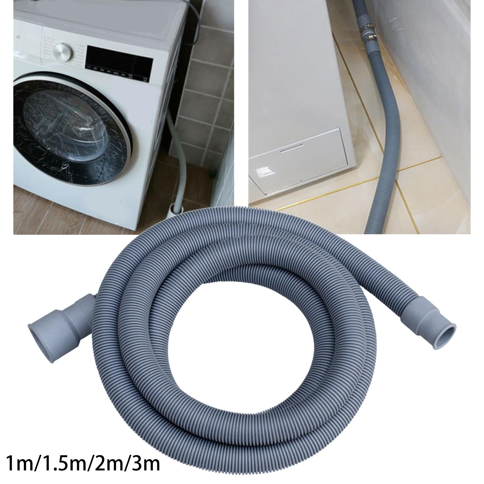 3xWashing Machine Drain Hose Flexible Universal Fit Replacement Accessory 1m