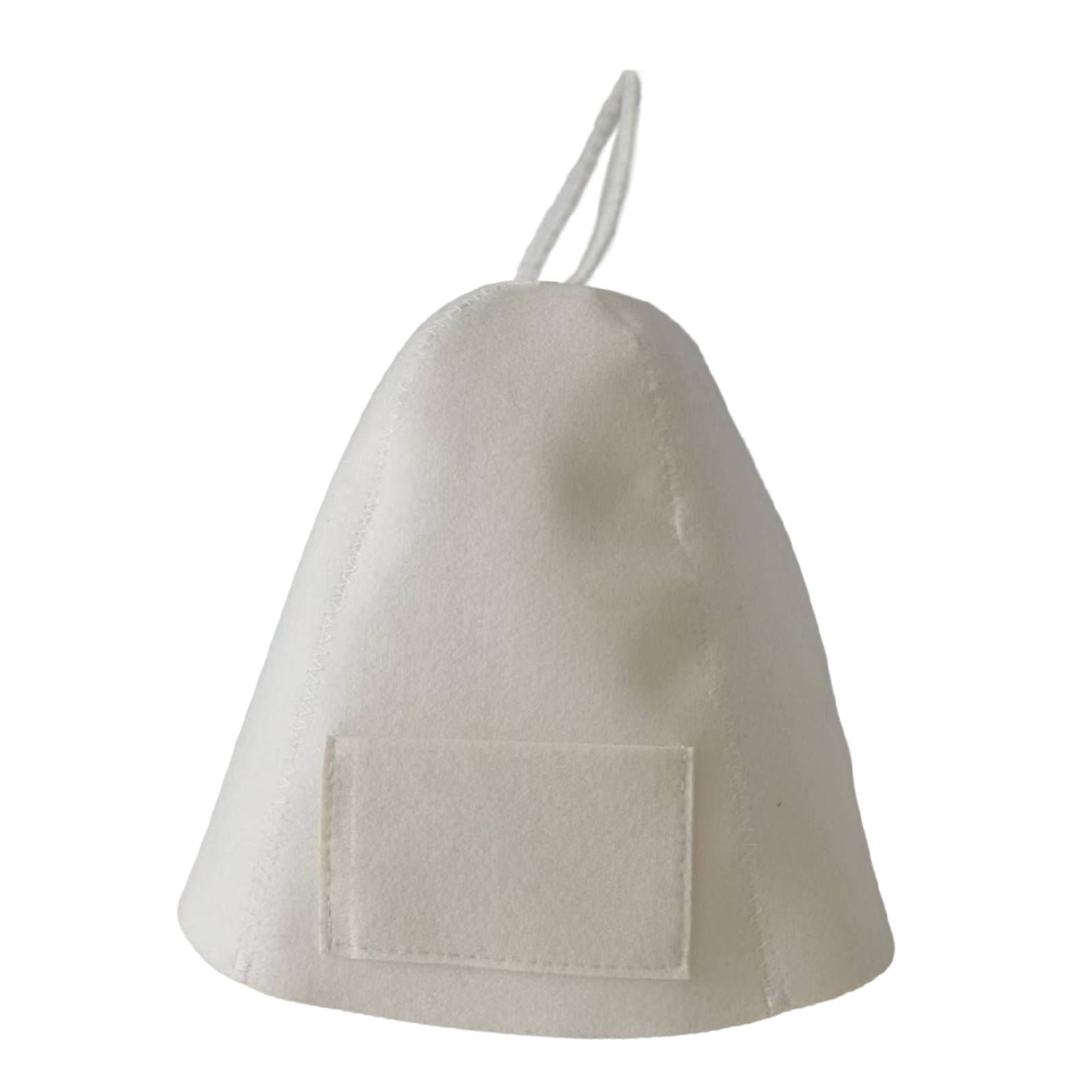 3xSauna Hat Head Protection Steam Room Hat for Shower Woman & Man White