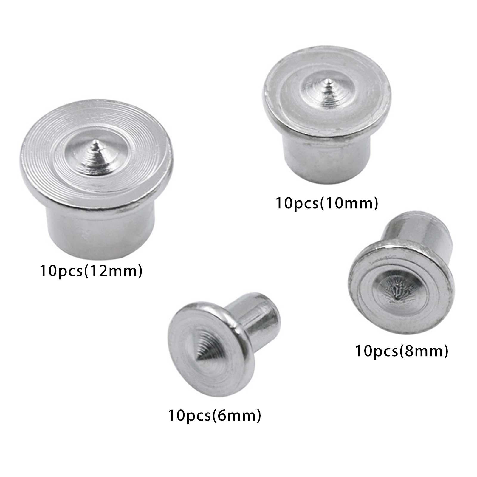 3x10Pcs Portable Center Dowel Pins Dowel Drill Points Pin for Woodworking 6mm