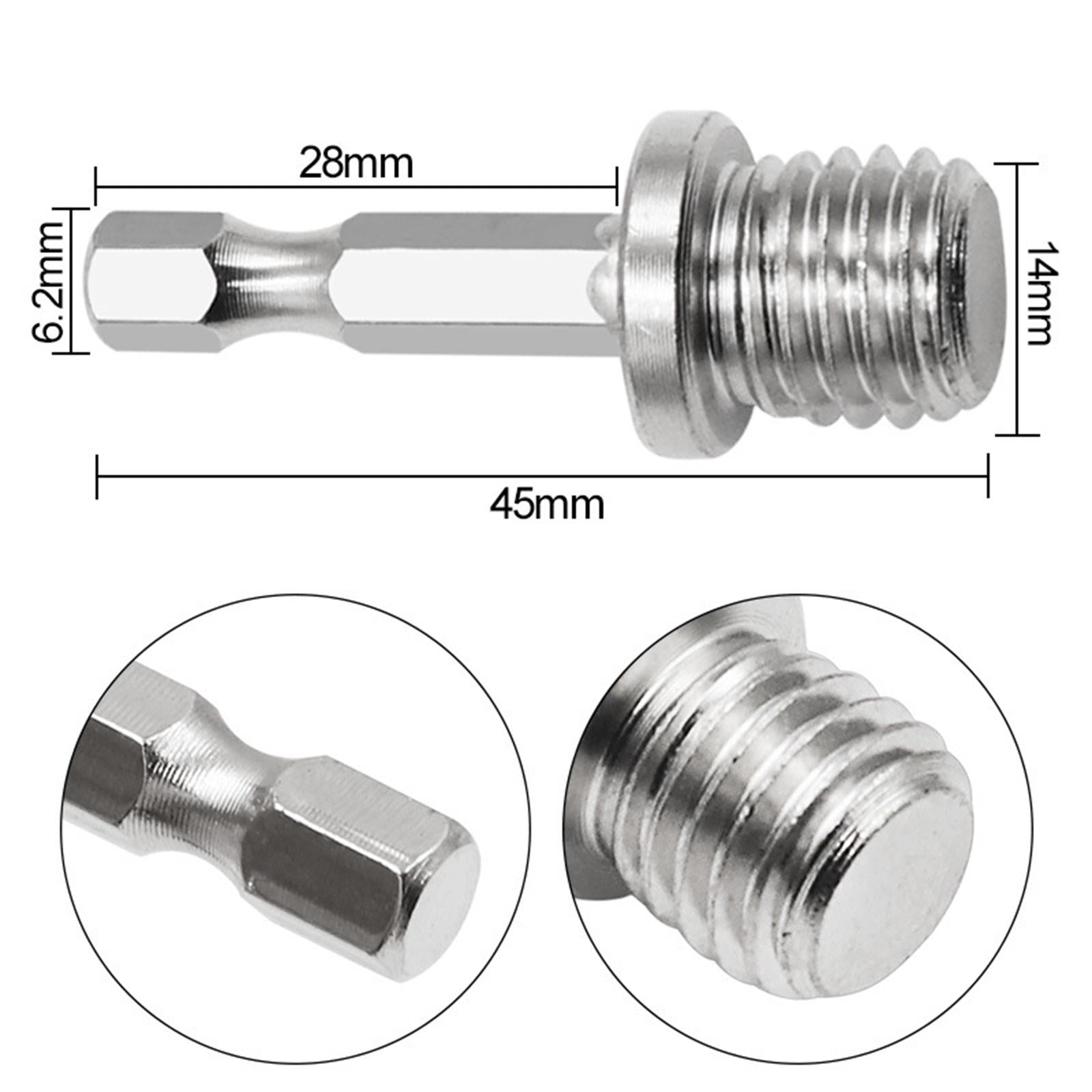 2xM14 Hexagon Rod Adapter Repair Tool Sturdy Replaces Durable Accessories