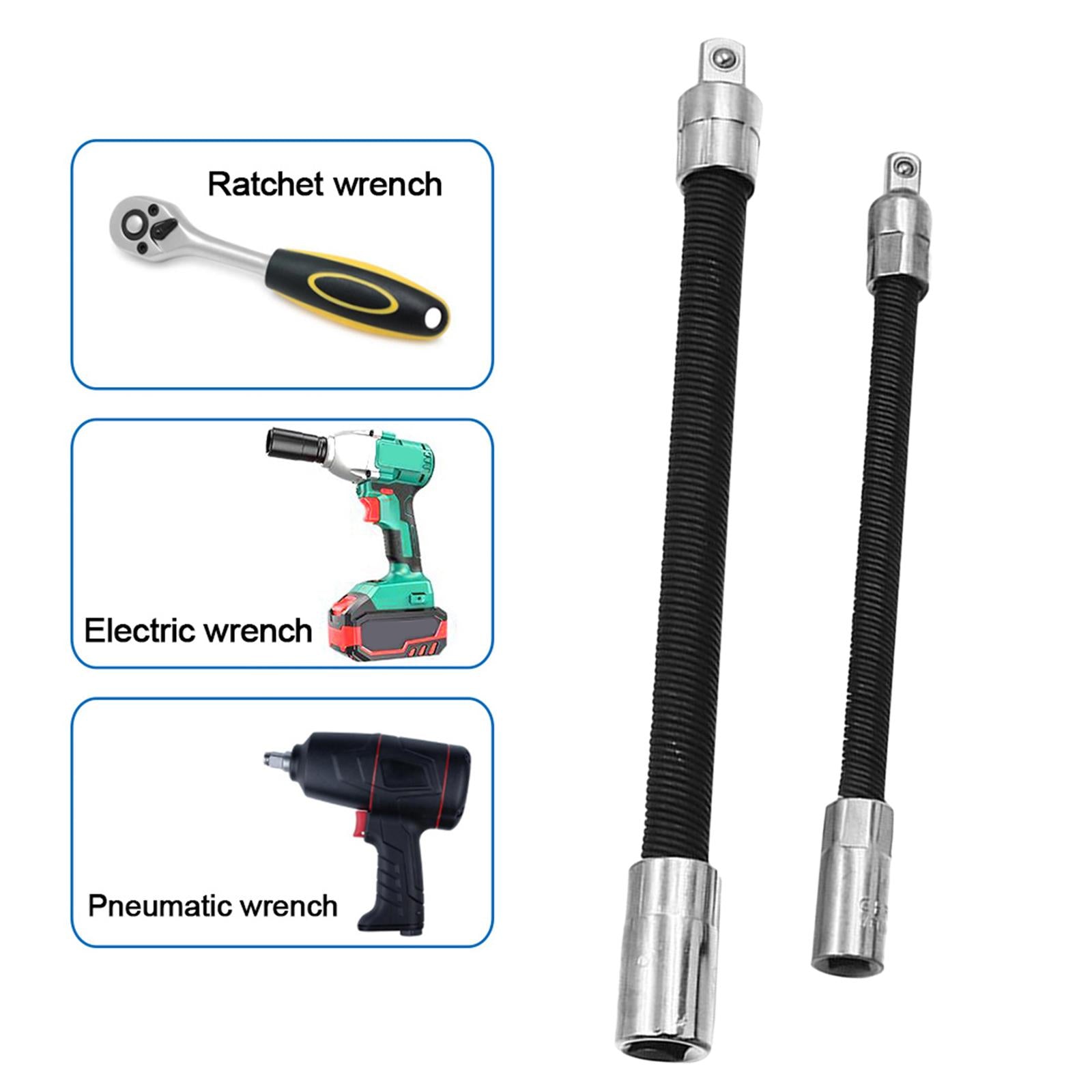 3xDurable Flexible Socket Extension Ratchet CR V for Car Repairing Driver 3/8