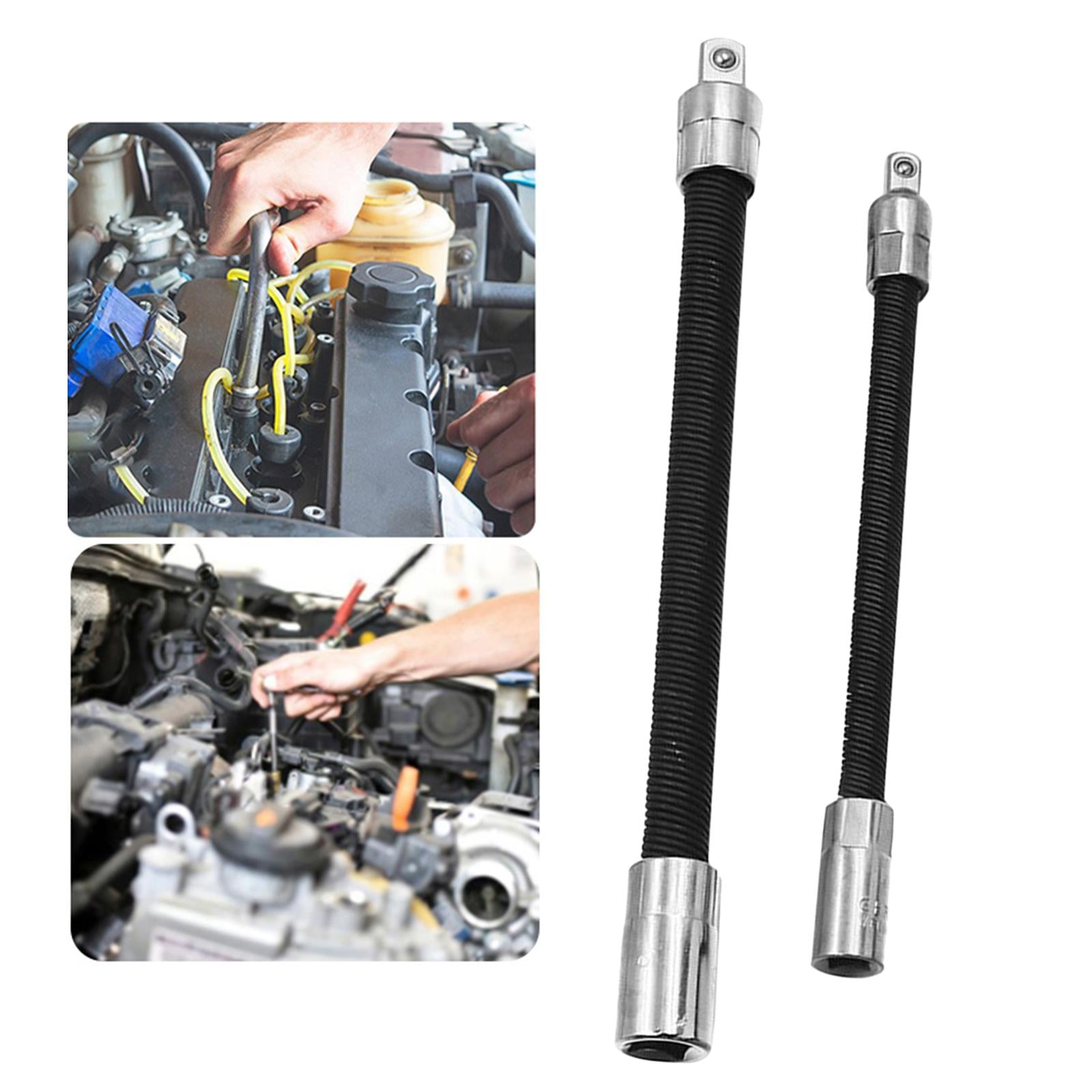 2xDurable Flexible Socket Extension Ratchet CR V for Car Repairing Driver 3/8