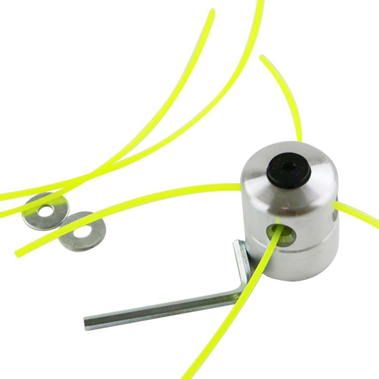 2xAluminium Trimmer Head Spool Set with 4 Mower Rope Convenient to Change
