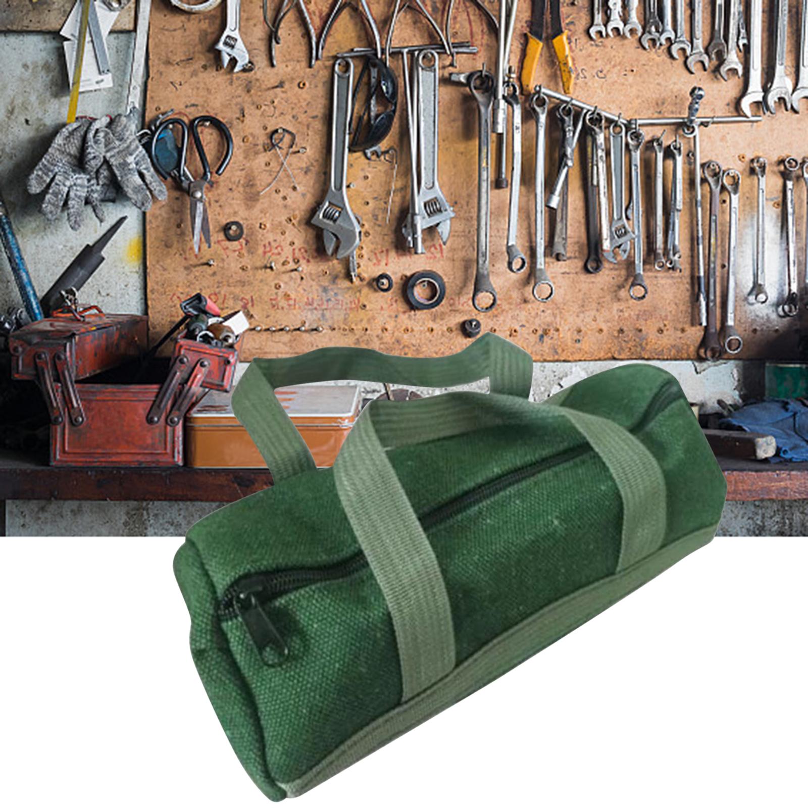 4xTool Bag Case Instrument Case Portable Sturdy Durable for Auto Repair Tools Round 25cmx11cm