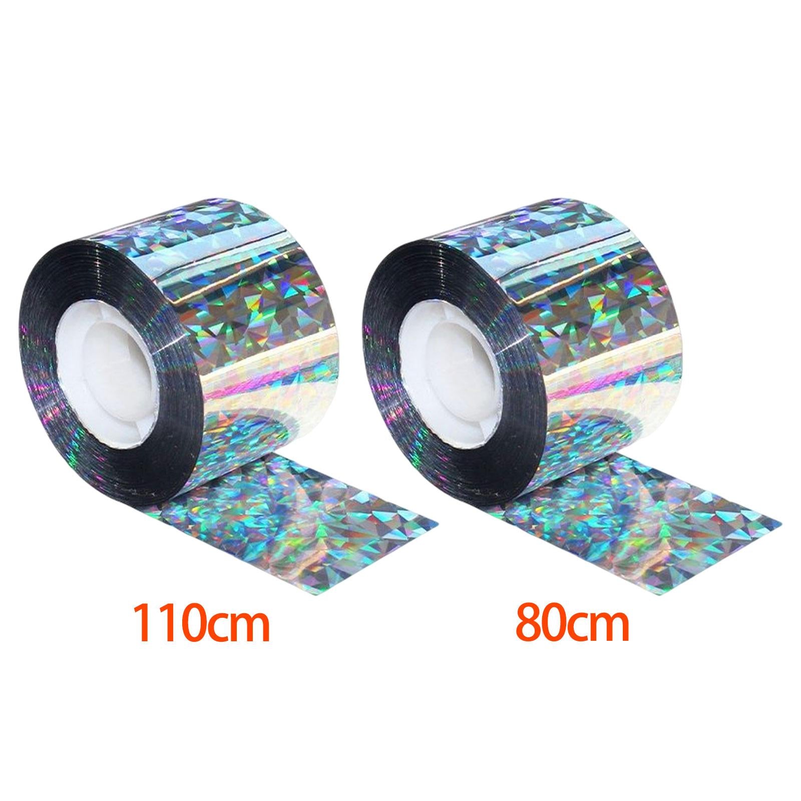 2xBird Scare Tape Keep Reflective Flashing Double Sided for Garden Outdoor 80cm