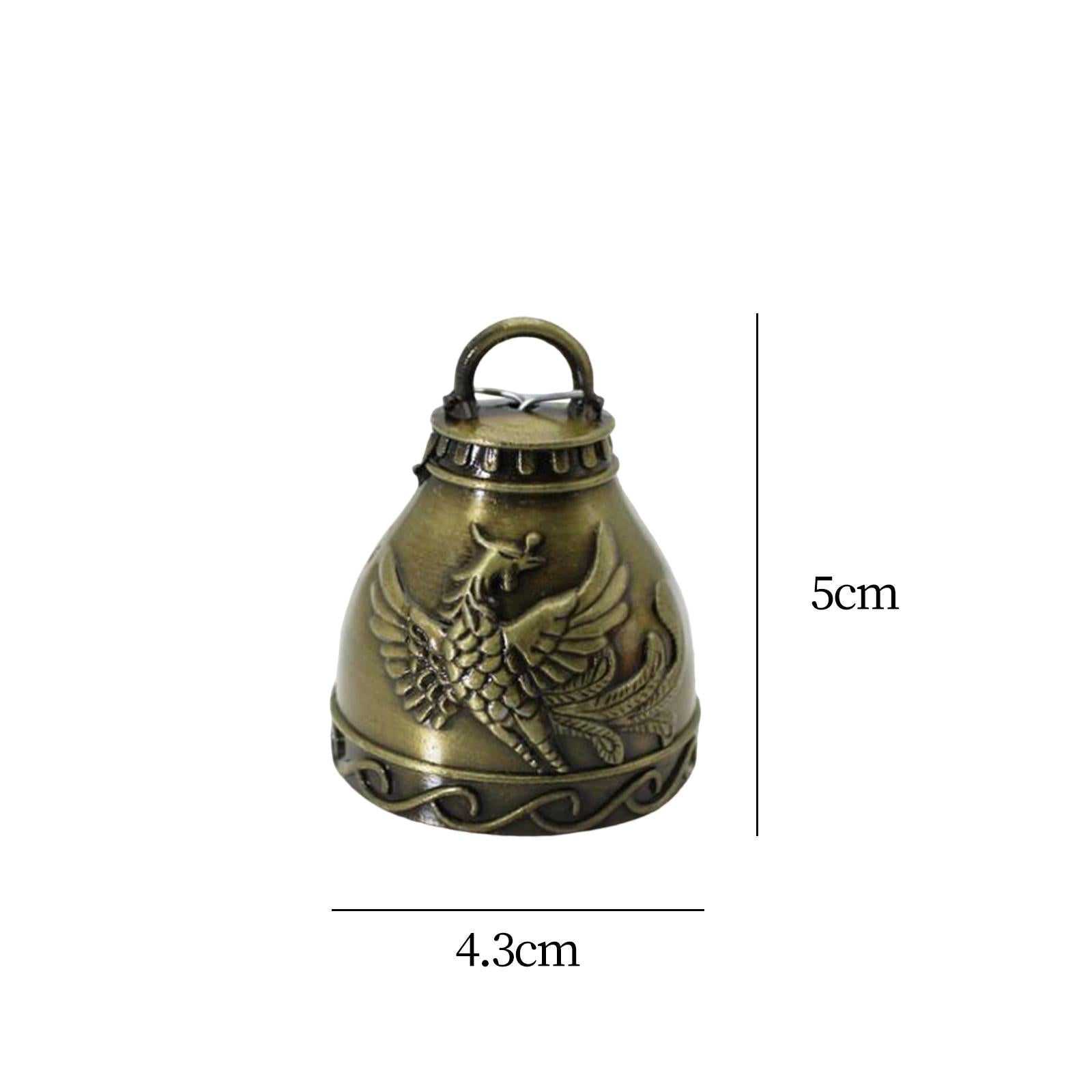 2xAntique Wind Bell Home Garden Decor Hanging Ornament Wind Chimes Pendants Phoenix