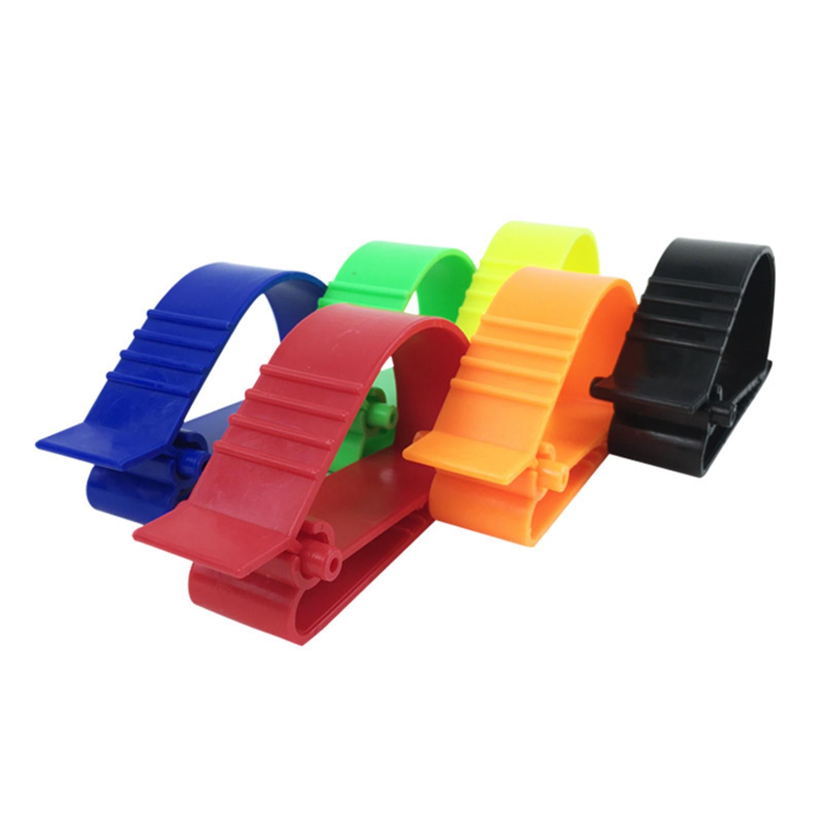 3xMultifunctional Belt Clamp Premium Labor Protection for Helmet Keychain Orange