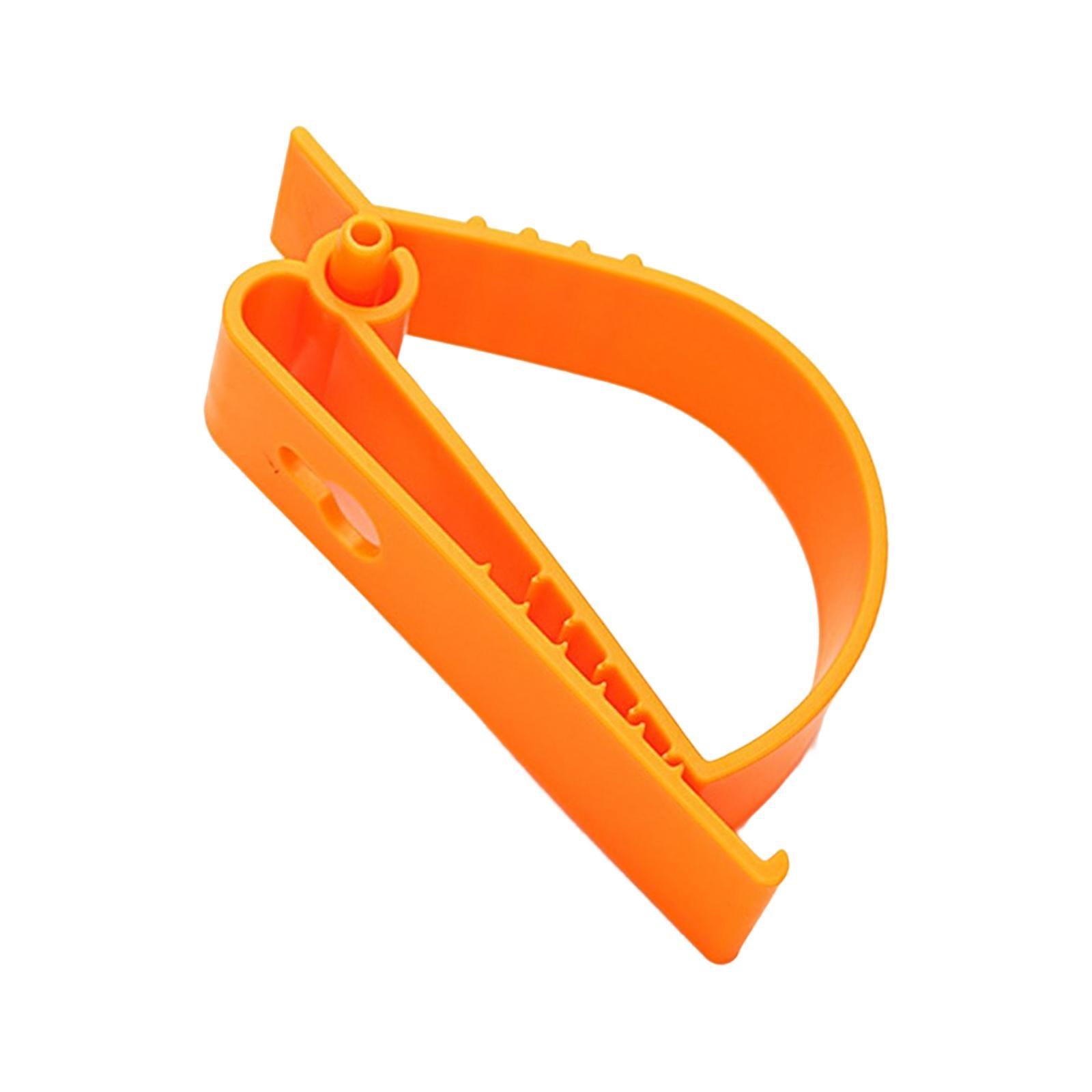 3xMultifunctional Belt Clamp Premium Labor Protection for Helmet Keychain Orange
