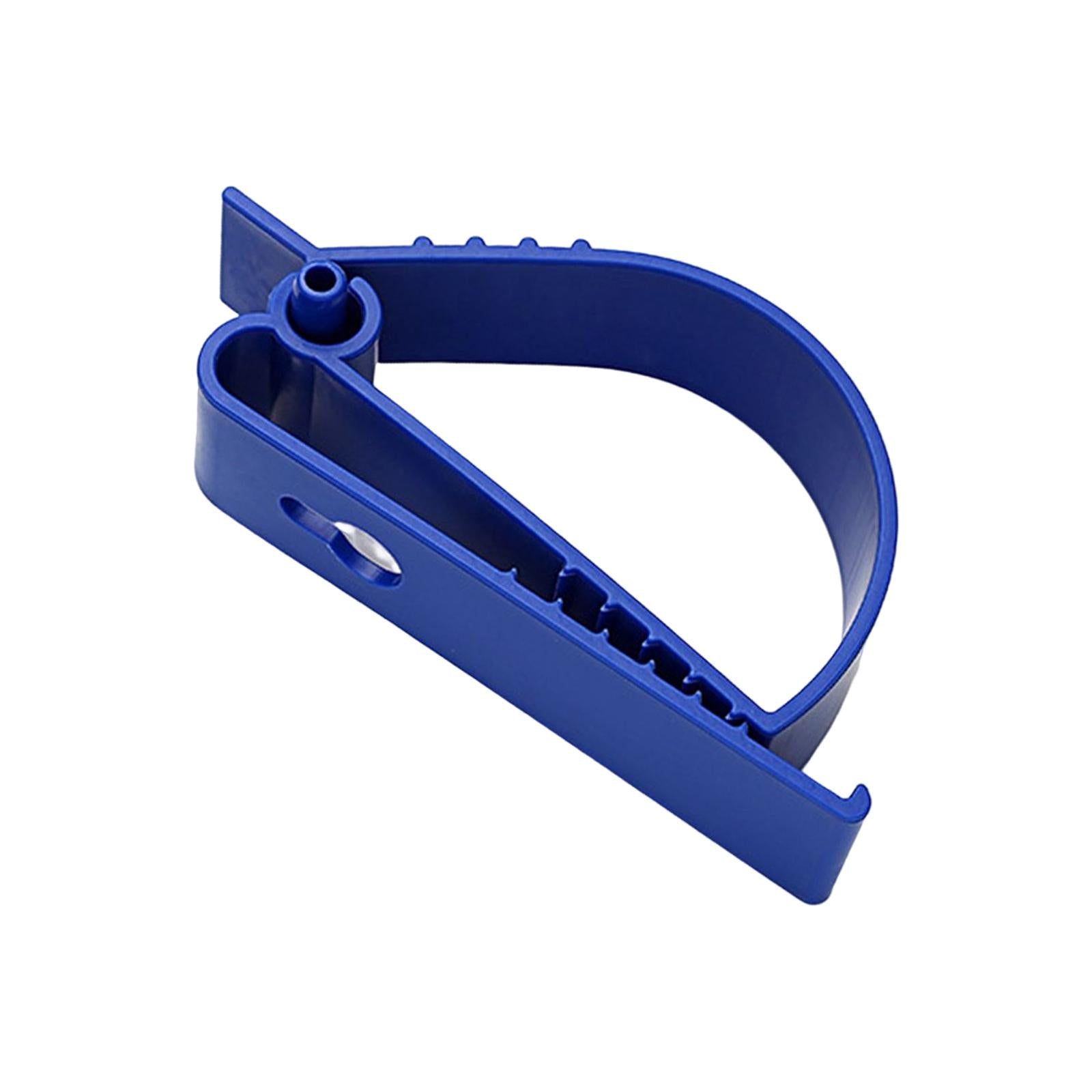 2xMultifunctional Belt Clamp Premium Labor Protection for Helmet Keychain Blue