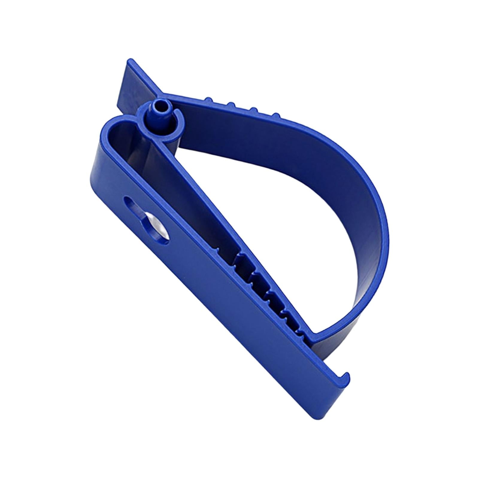 2xMultifunctional Belt Clamp Premium Labor Protection for Helmet Keychain Blue