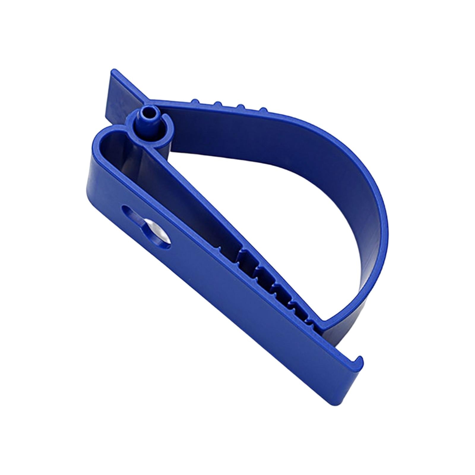 2xMultifunctional Belt Clamp Premium Labor Protection for Helmet Keychain Blue