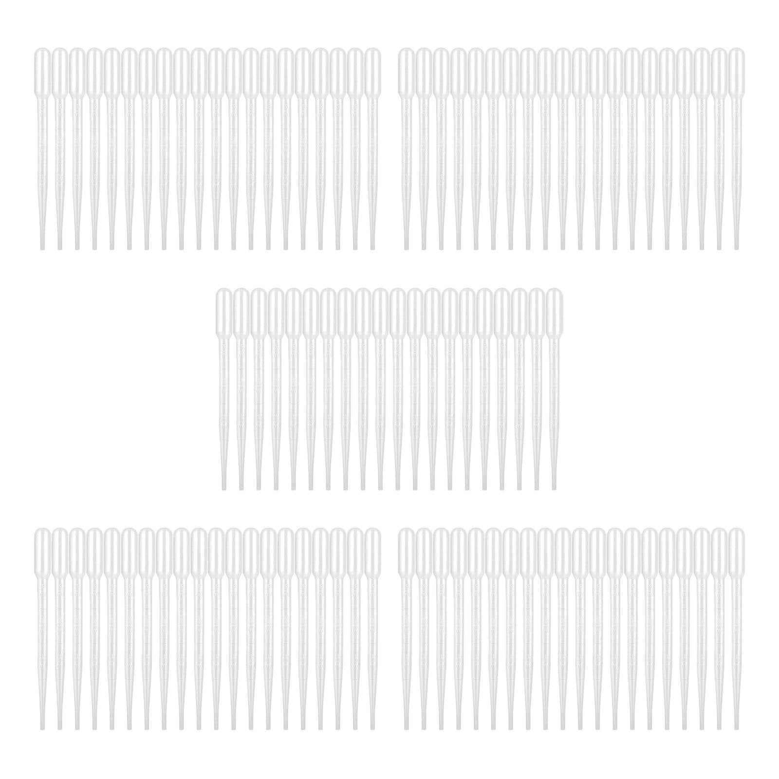 4x100 Pieces Disposable Eye Dropper Transfer Graduated Pipettes Small Home Use 3mL
