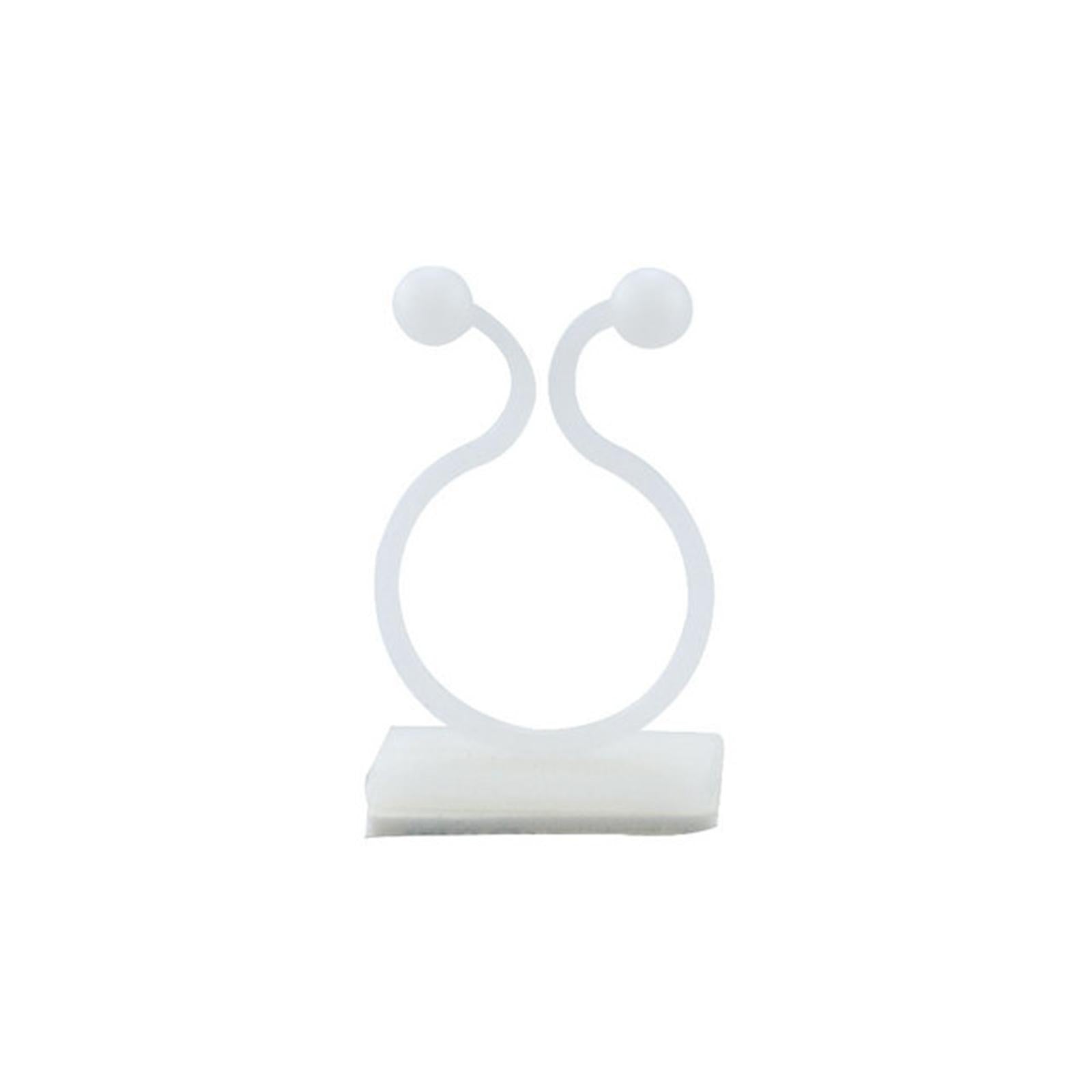 4x10 Pieces Plant Climbing Wall Fixture Clips Self Adhesive for Decorations White L