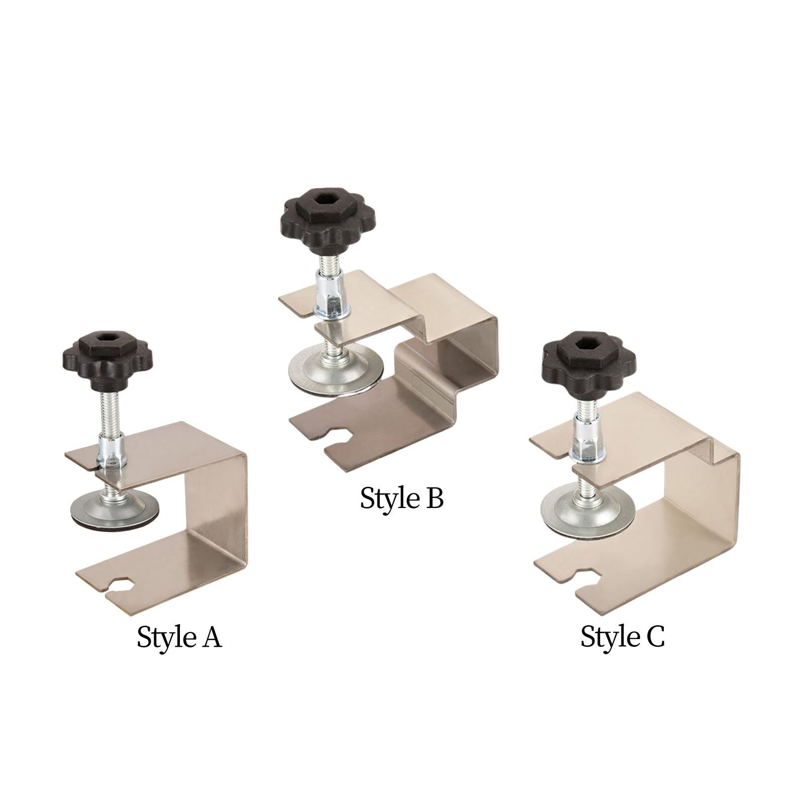 4xCabinet Installation Clamps Jig Tool Stainless Steel Anti Slip Barrier Pad Style A