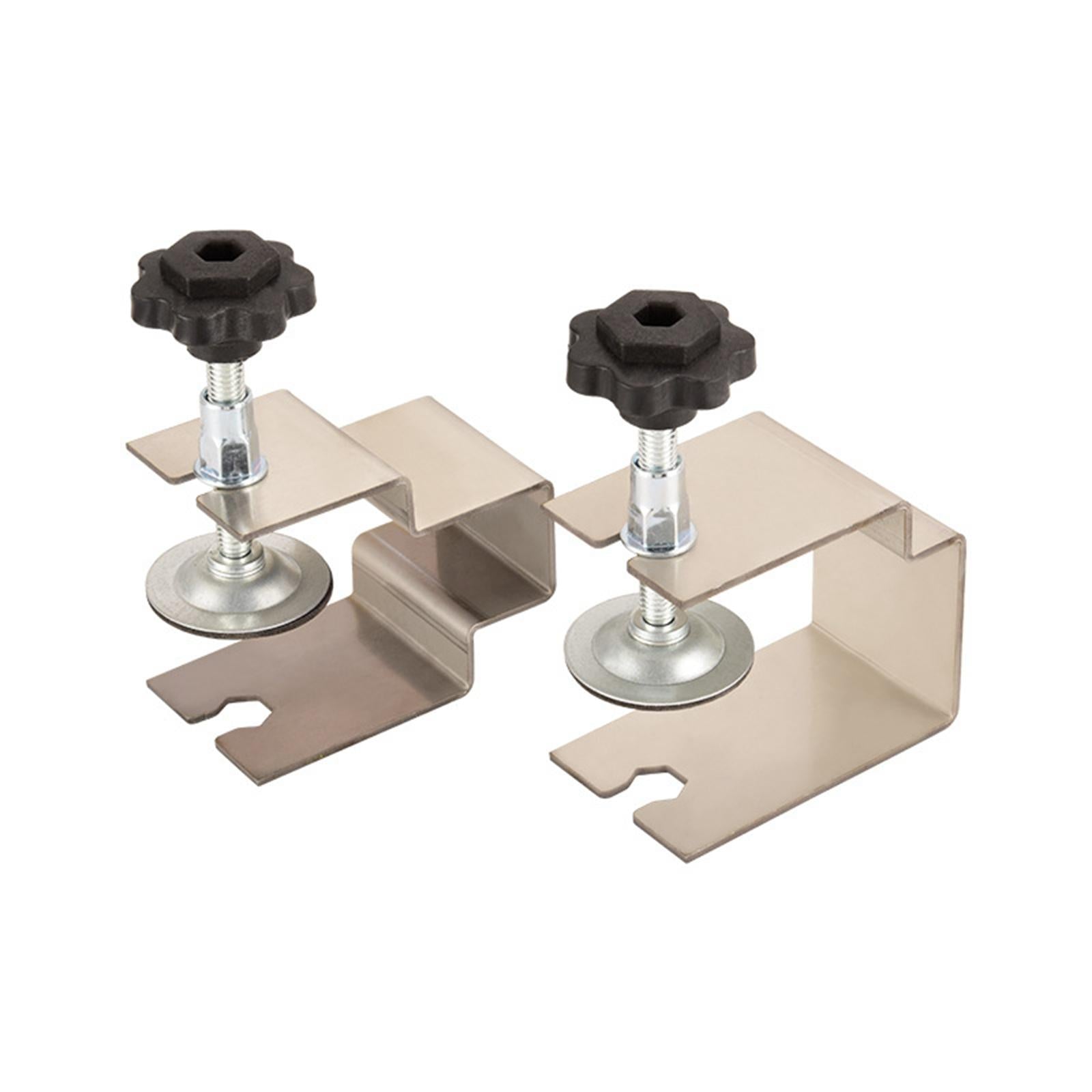 4xCabinet Installation Clamps Jig Tool Stainless Steel Anti Slip Barrier Pad Style A