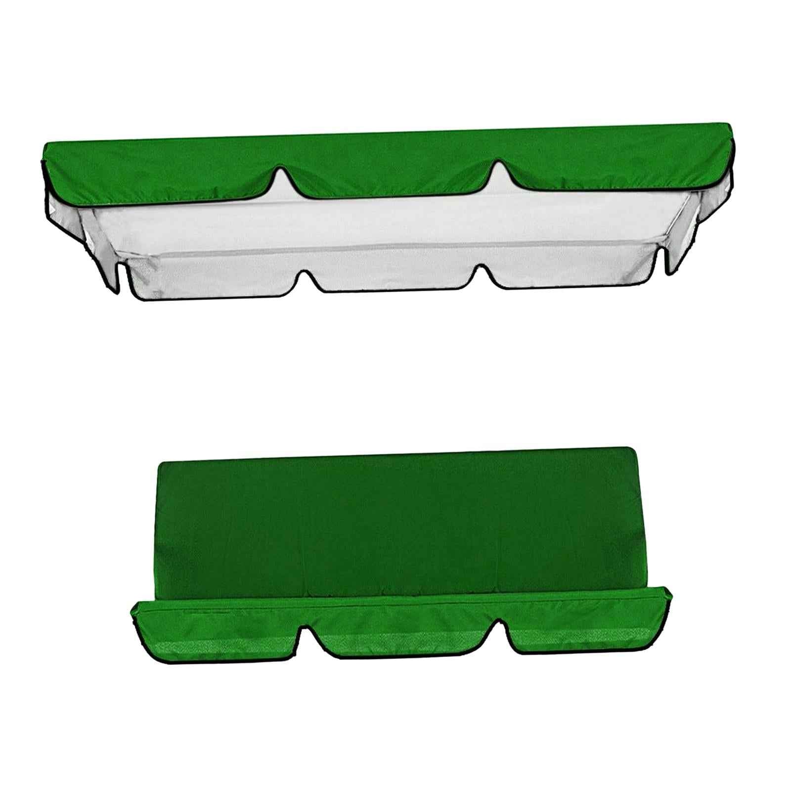 Patio Swing Canopy Durable Swing Seat Top Cover for Outdoor Porch Seat Swing Dark Green
