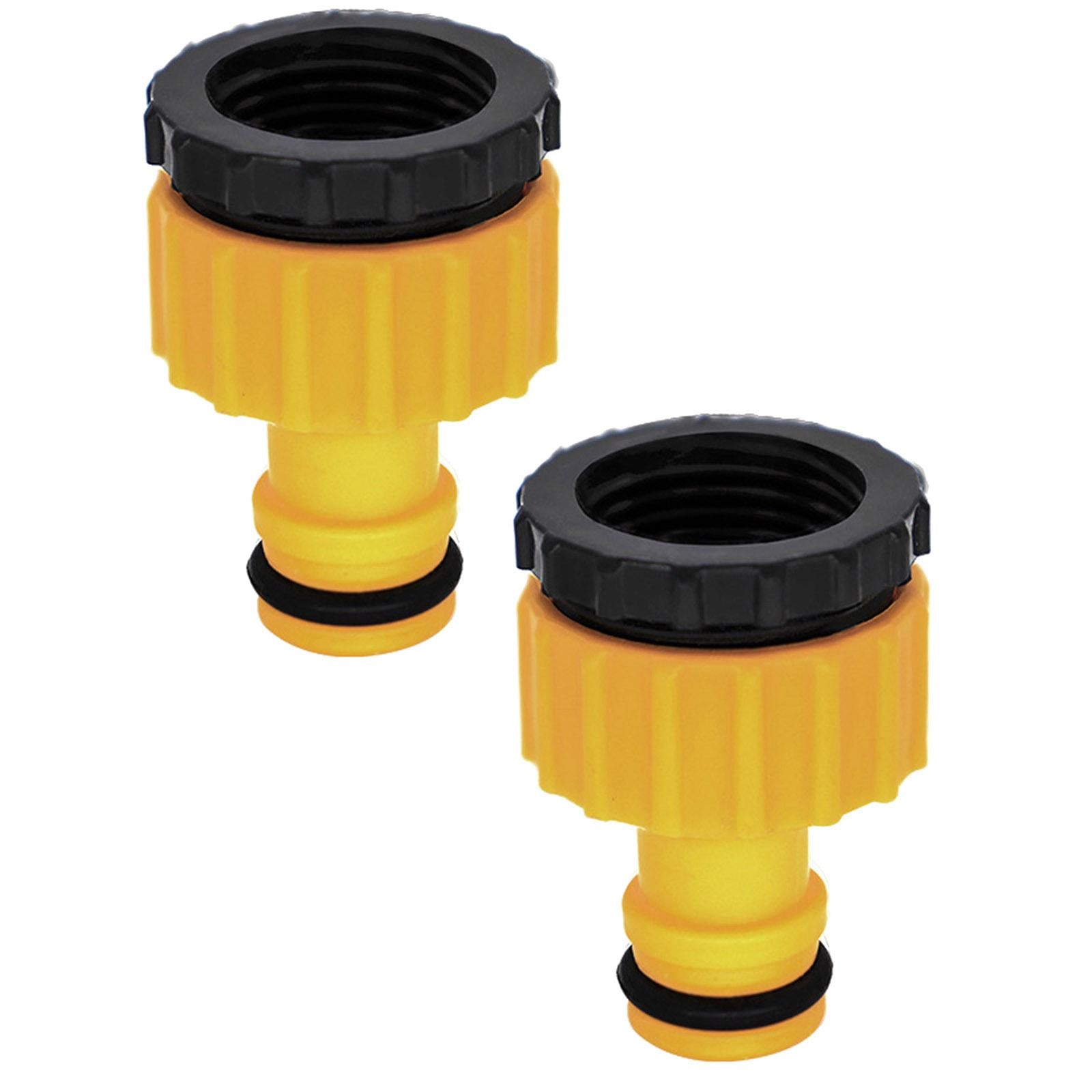 3x2x Hose Tap Connectors 3/4 1/2" Threaded Faucet Adapter for Lawn Patio Home"