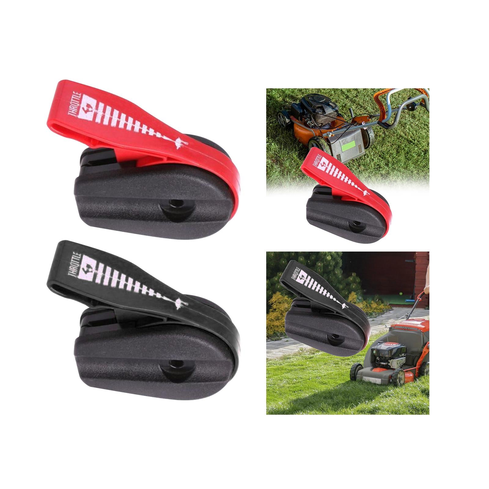 3xLawn Mower Throttle Lever for Lawnmowers Repair Throttle Control Heads black