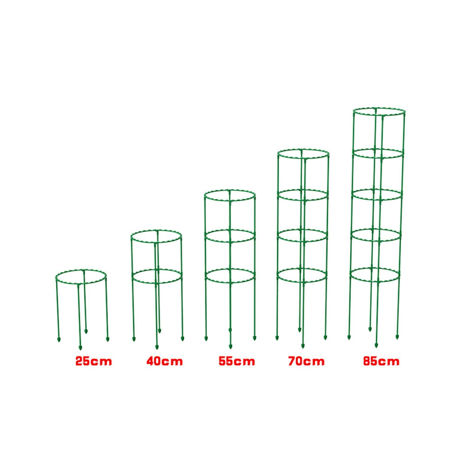 3xTomato Growing Cage Garden Plant Support Stakes for Potted Plants Vines Pots 15cm