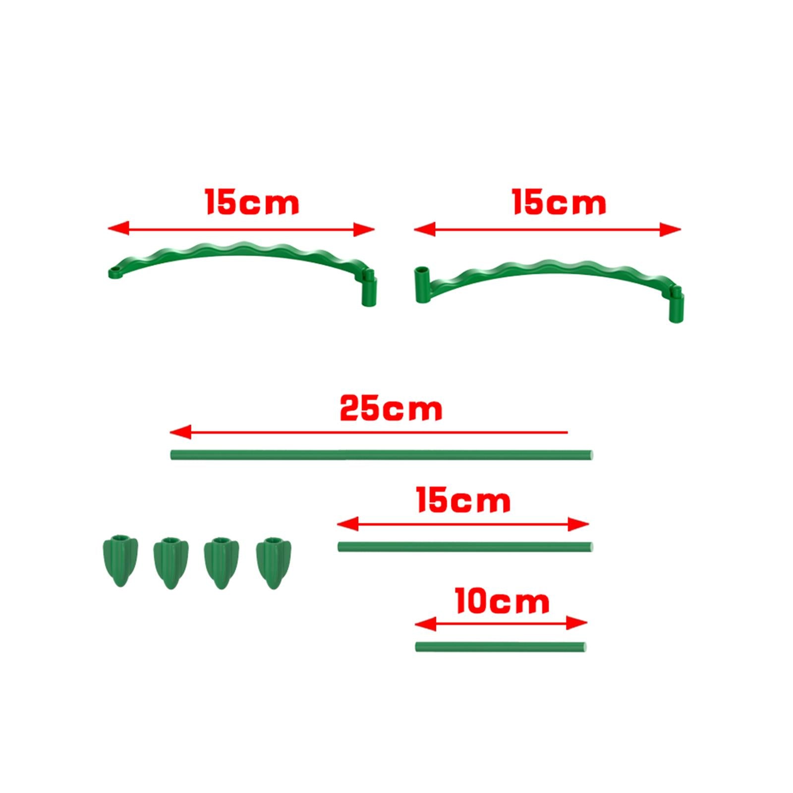 4xTomato Growing Cage Garden Plant Support Stakes for Potted Plants Vines Pots 15cm