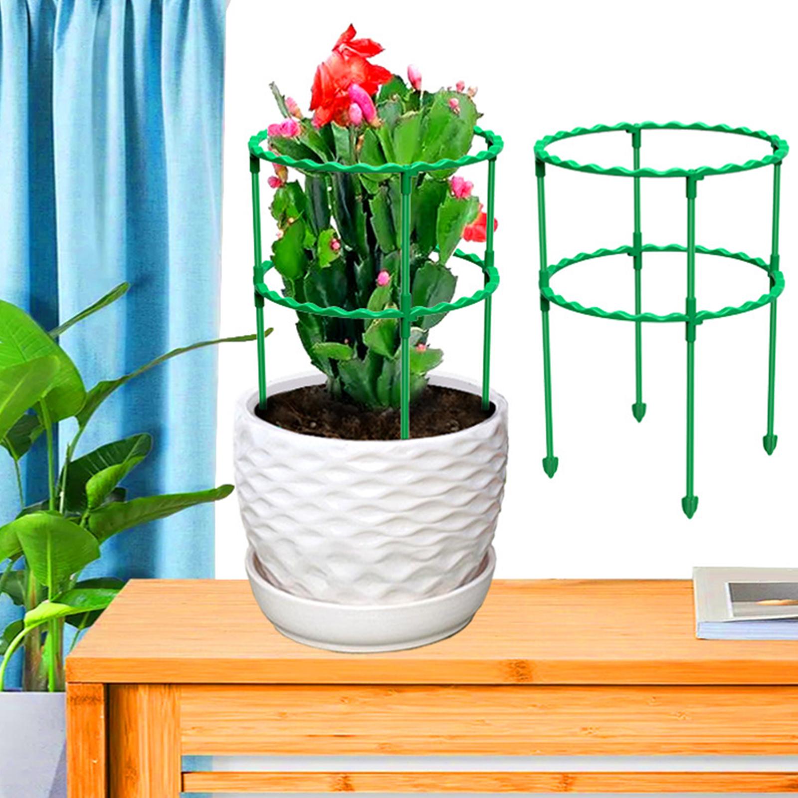 5xTomato Growing Cage Garden Plant Support Stakes for Potted Plants Vines Pots Three Layer 55cm