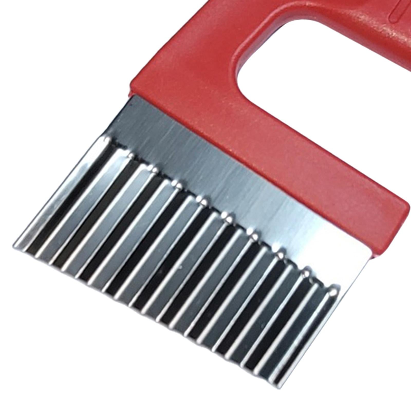 3xCrevice Sidewalk Crack Weeder Manual Gardening Tool for Patio Lawn Balconies red